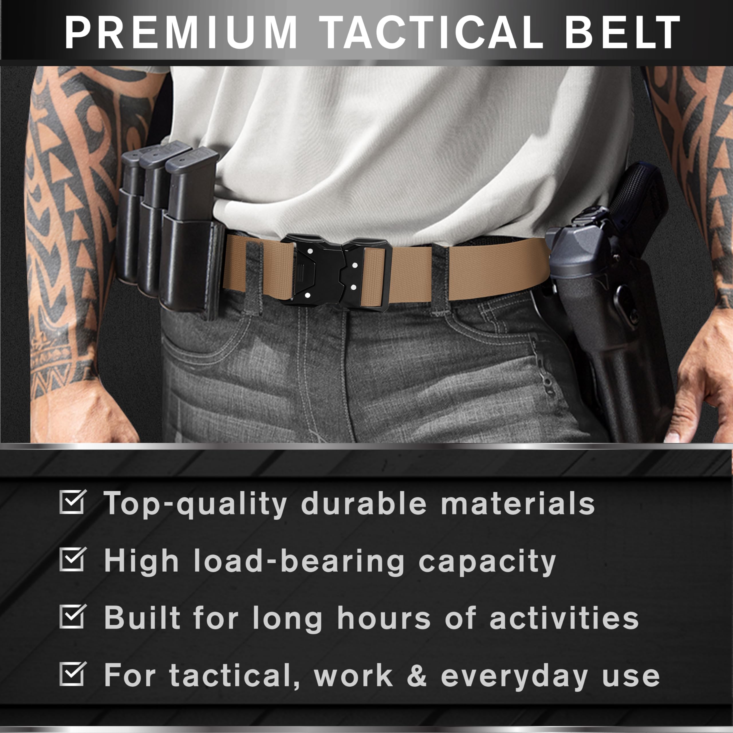 Tactical Belt – Coyote – B6 – M - image 2