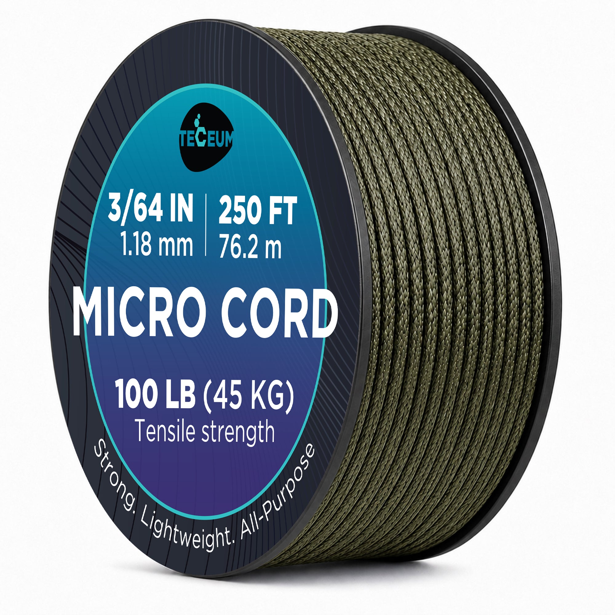 Micro Paracord – Army Green – 250 ft - image 1