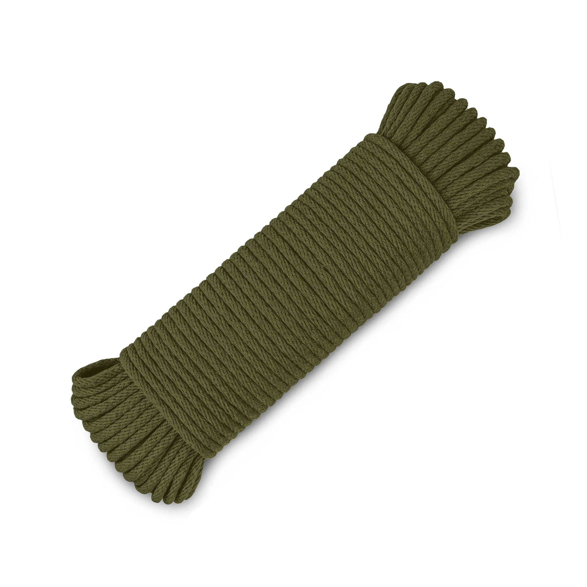 Rope Cotton 3/16" 50 ft Army Green - image 1