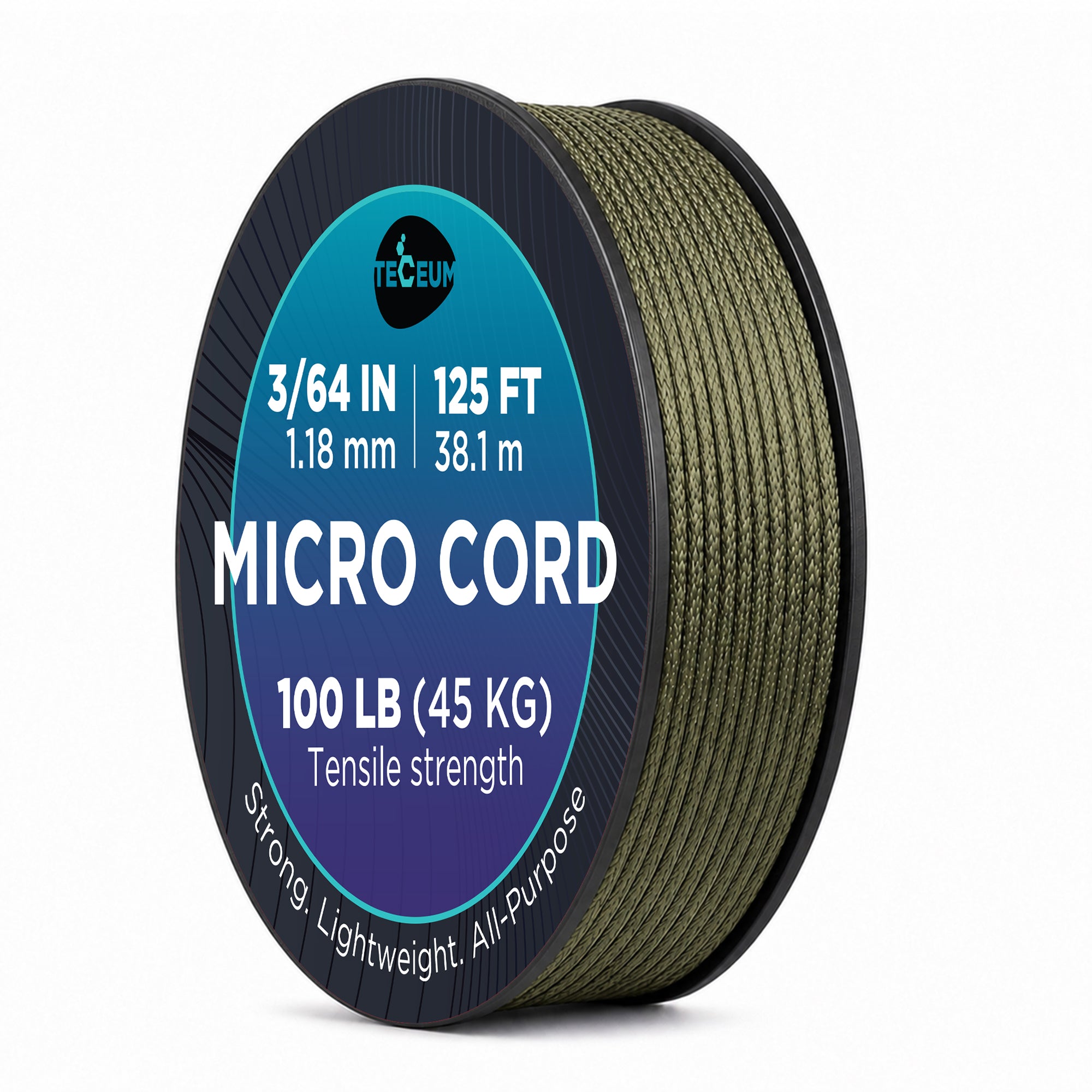 Micro Paracord – Army Green – 125 ft - image 1