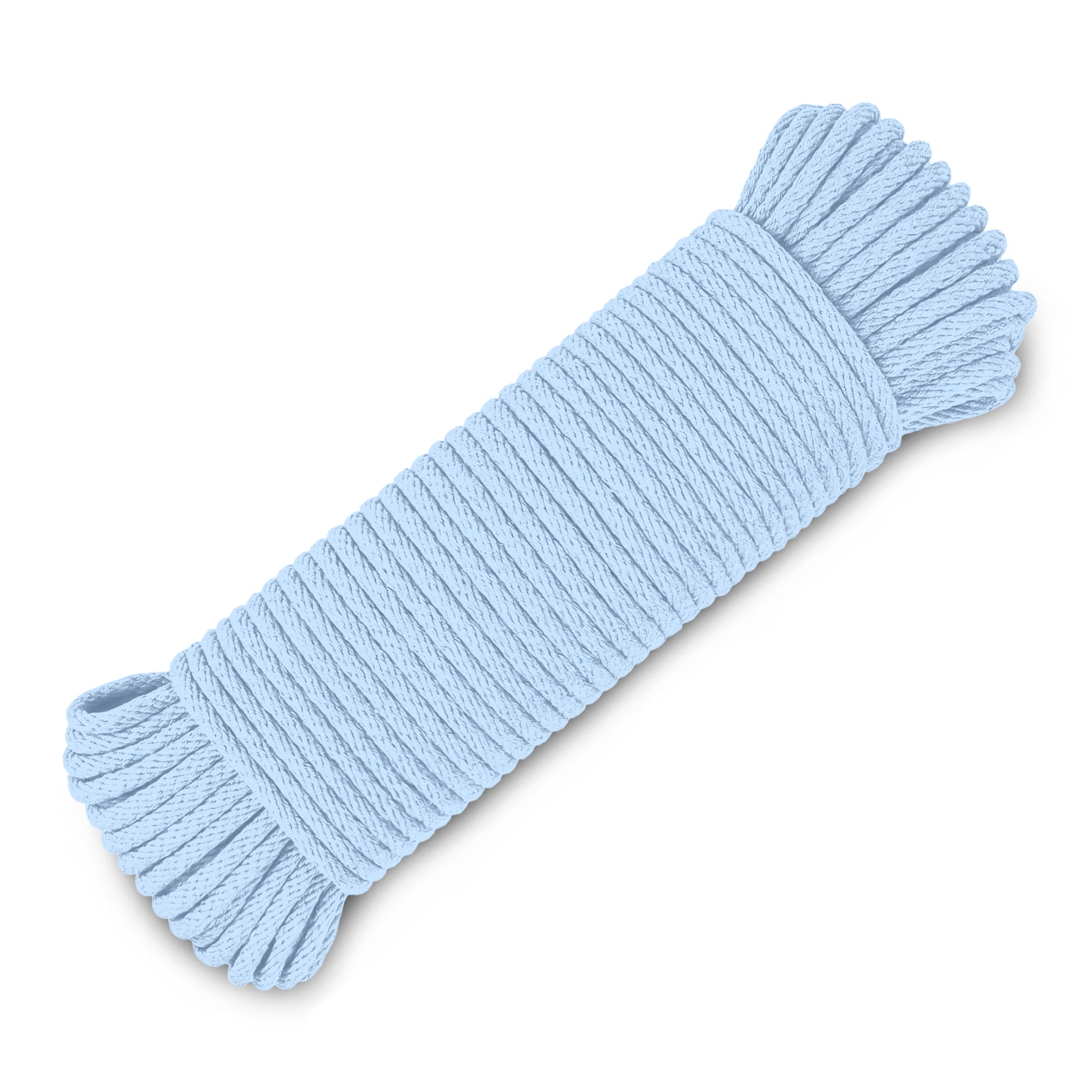 Rope Cotton 3/16" 100 ft Baby Blue - image 1