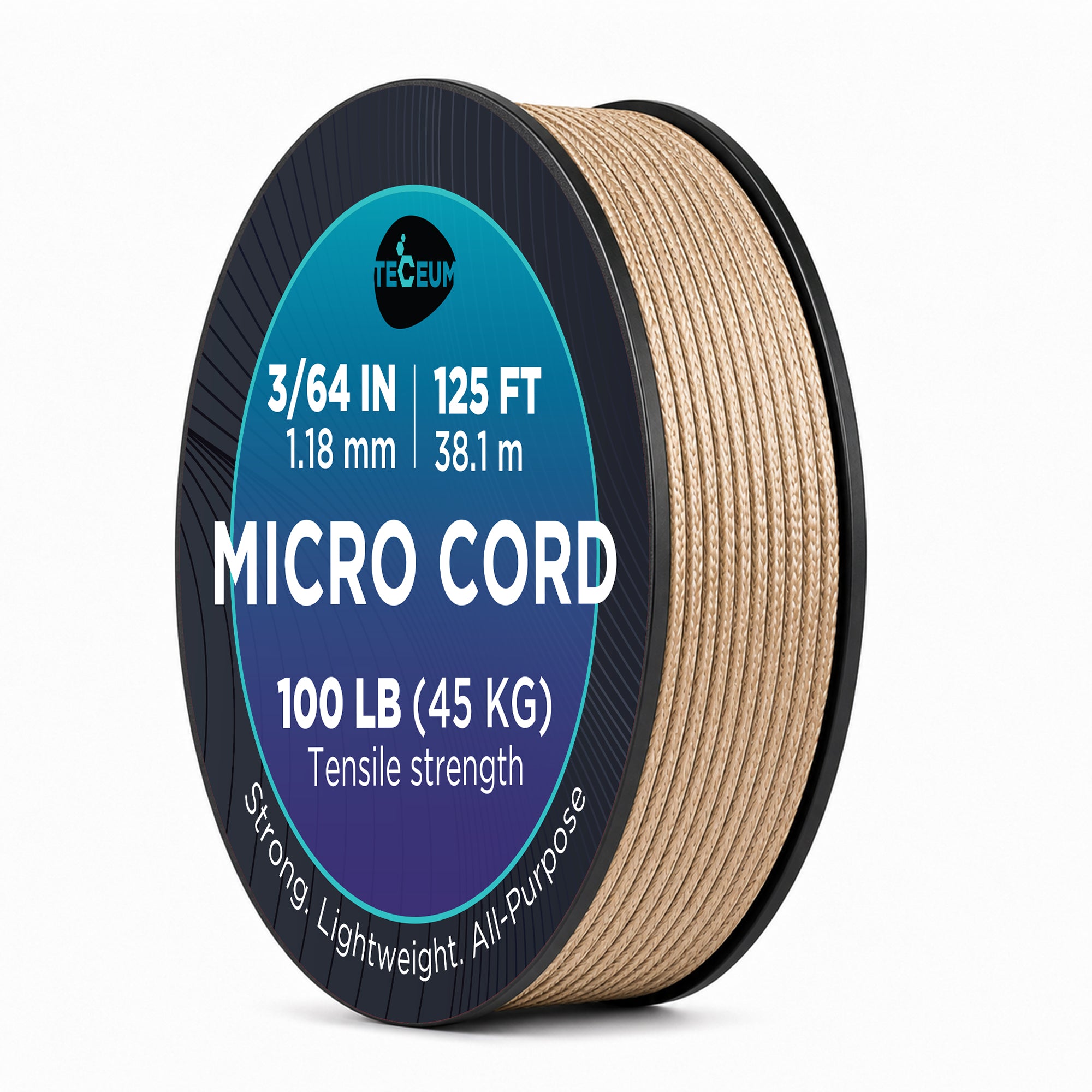Micro Paracord – Beige – 125 ft - image 1