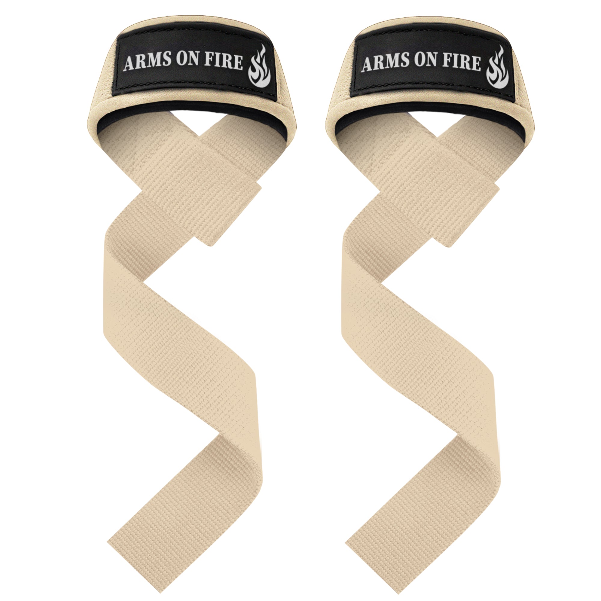 Wrist Straps – Arms on Fire – Beige - image 1