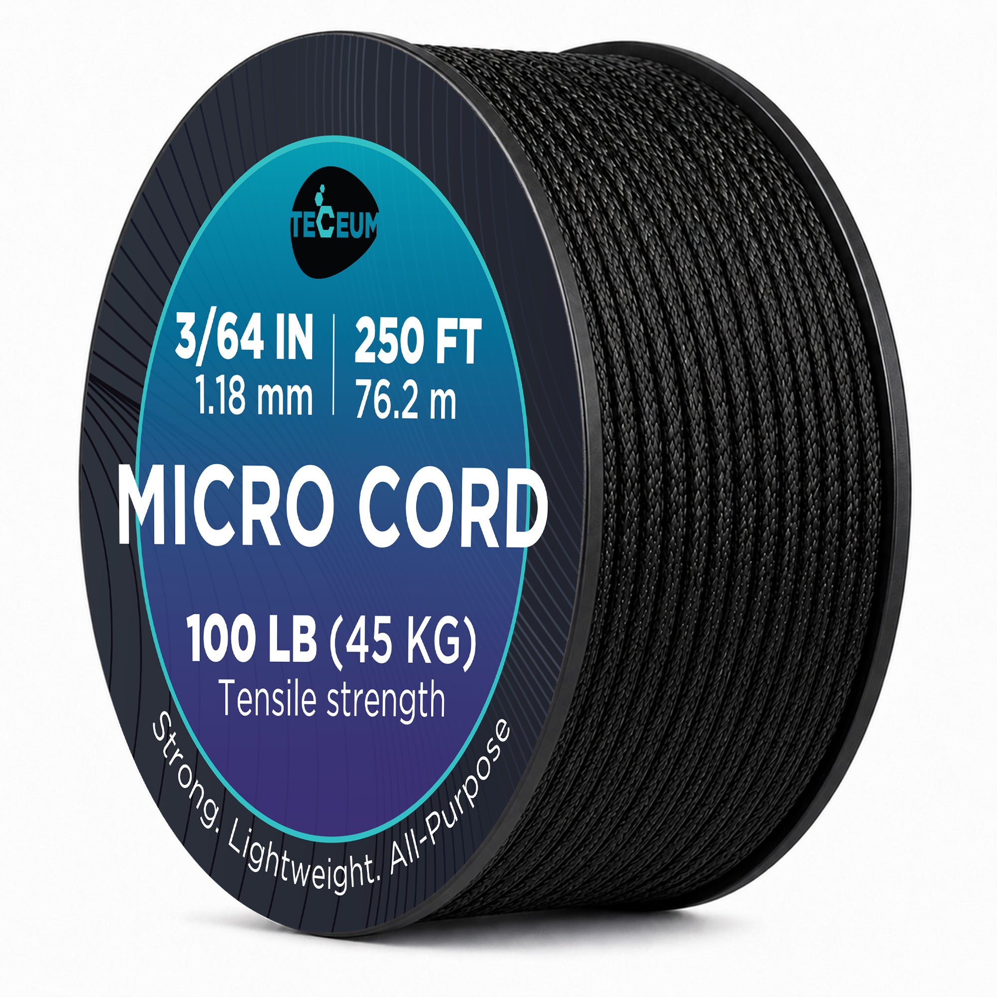 Micro Paracord – Black – 250 ft - image 1