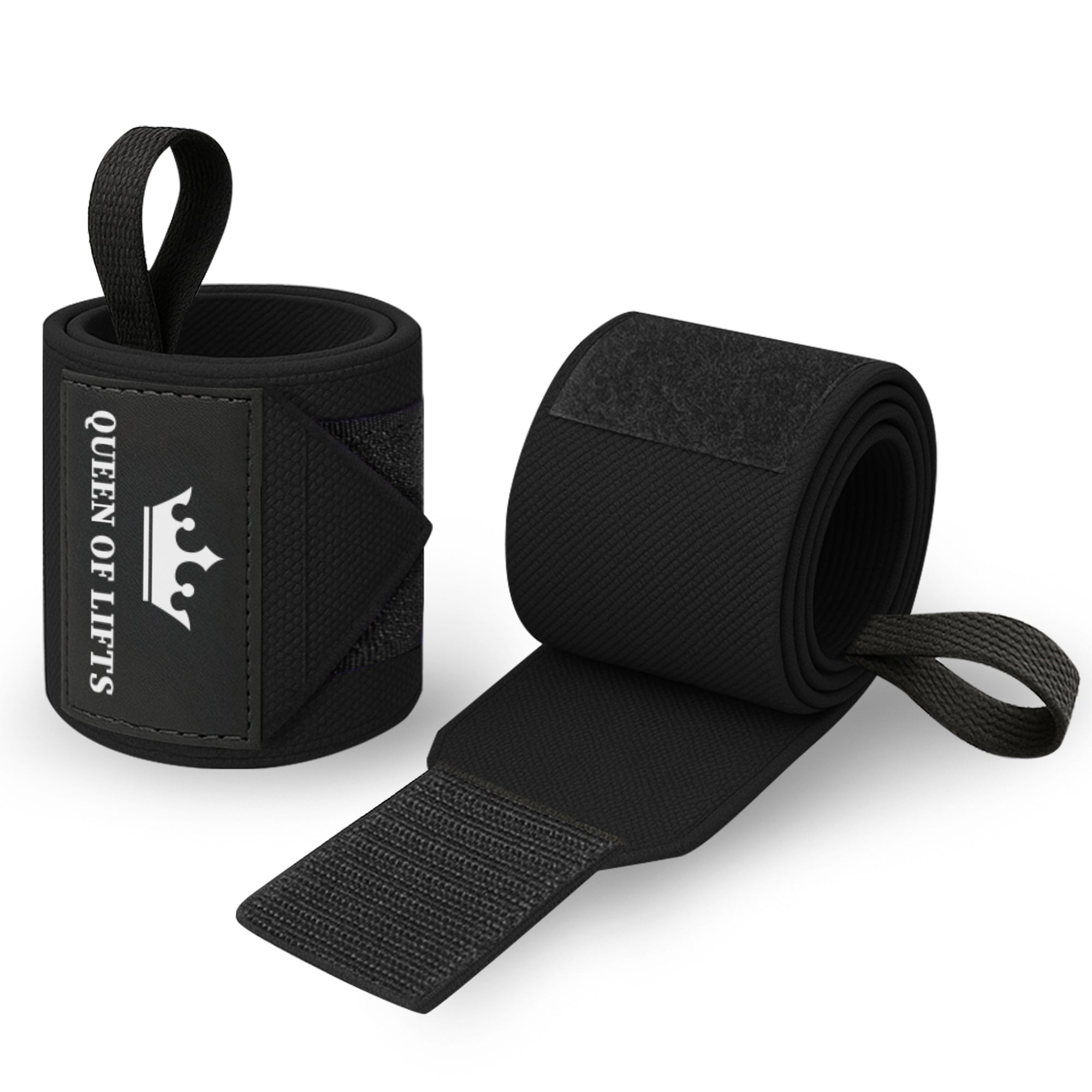 Wrist Wraps – Queen of Lifts – Black – 12 - image 1