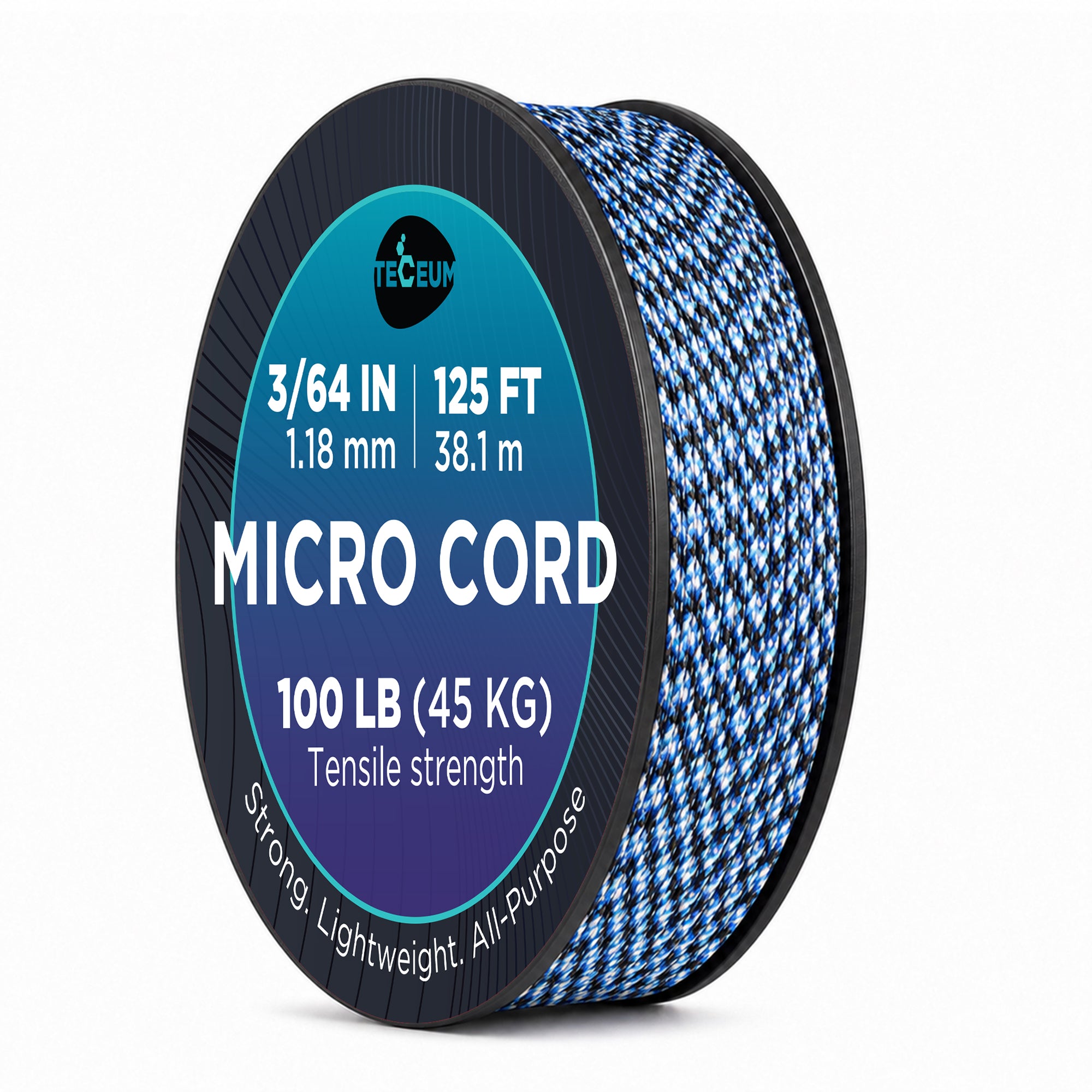 Micro Paracord – Blue Snake – 125 ft - image 1