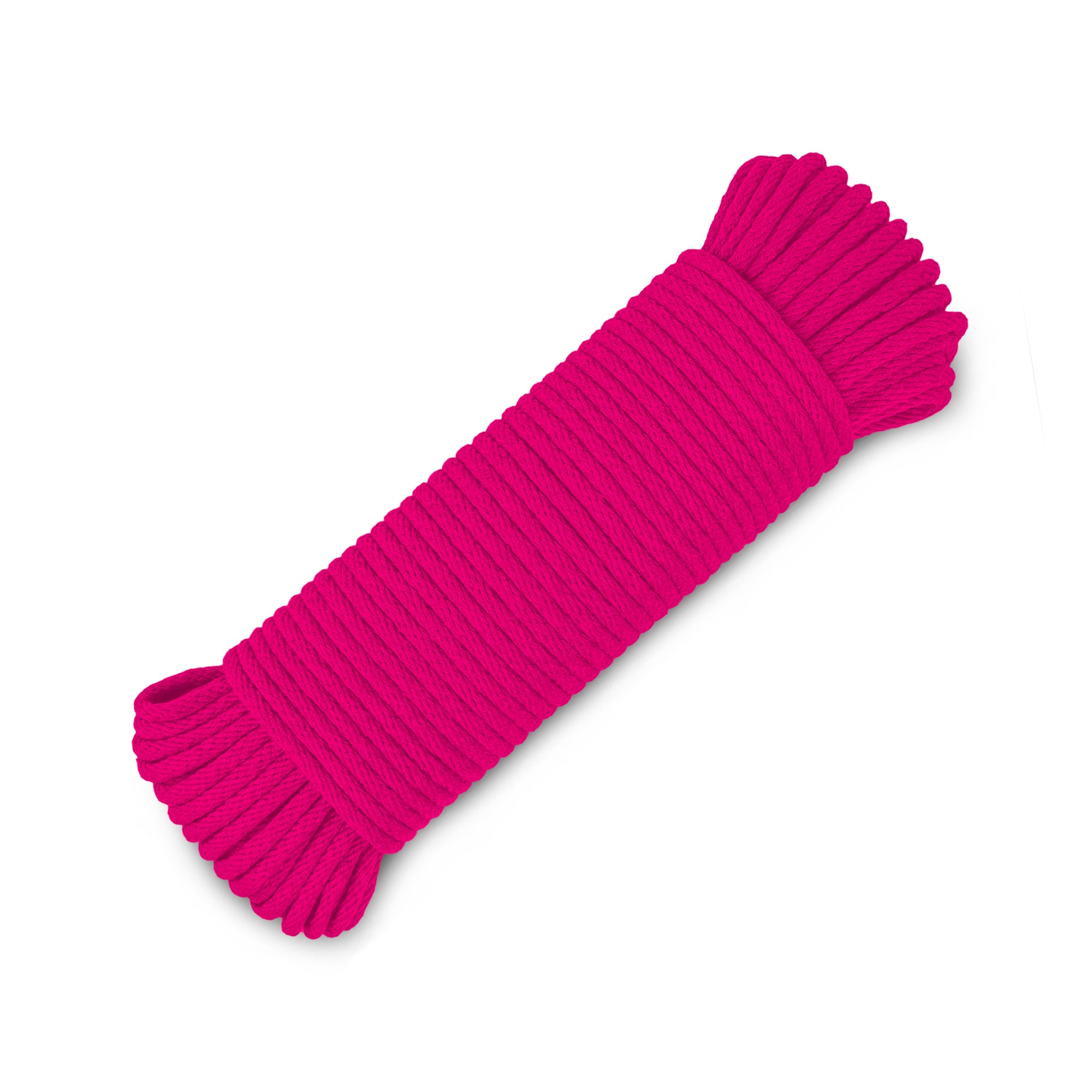 Rope Cotton 3/16" 50 ft Bright Pink - image 1