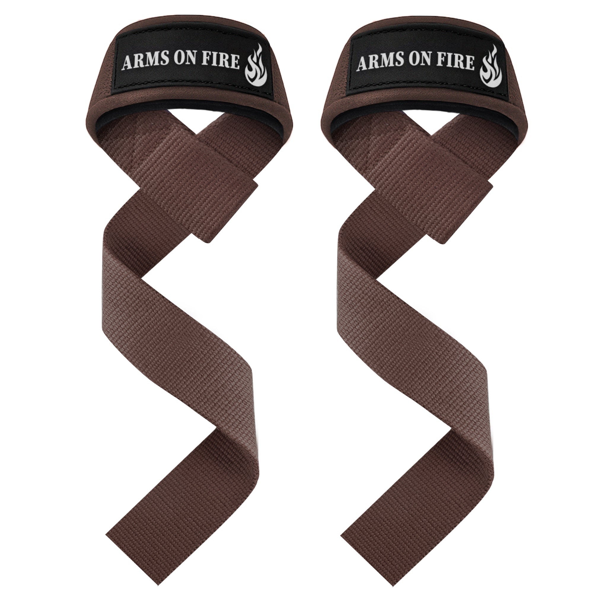 Wrist Straps – Arms on Fire – Brown - image 1