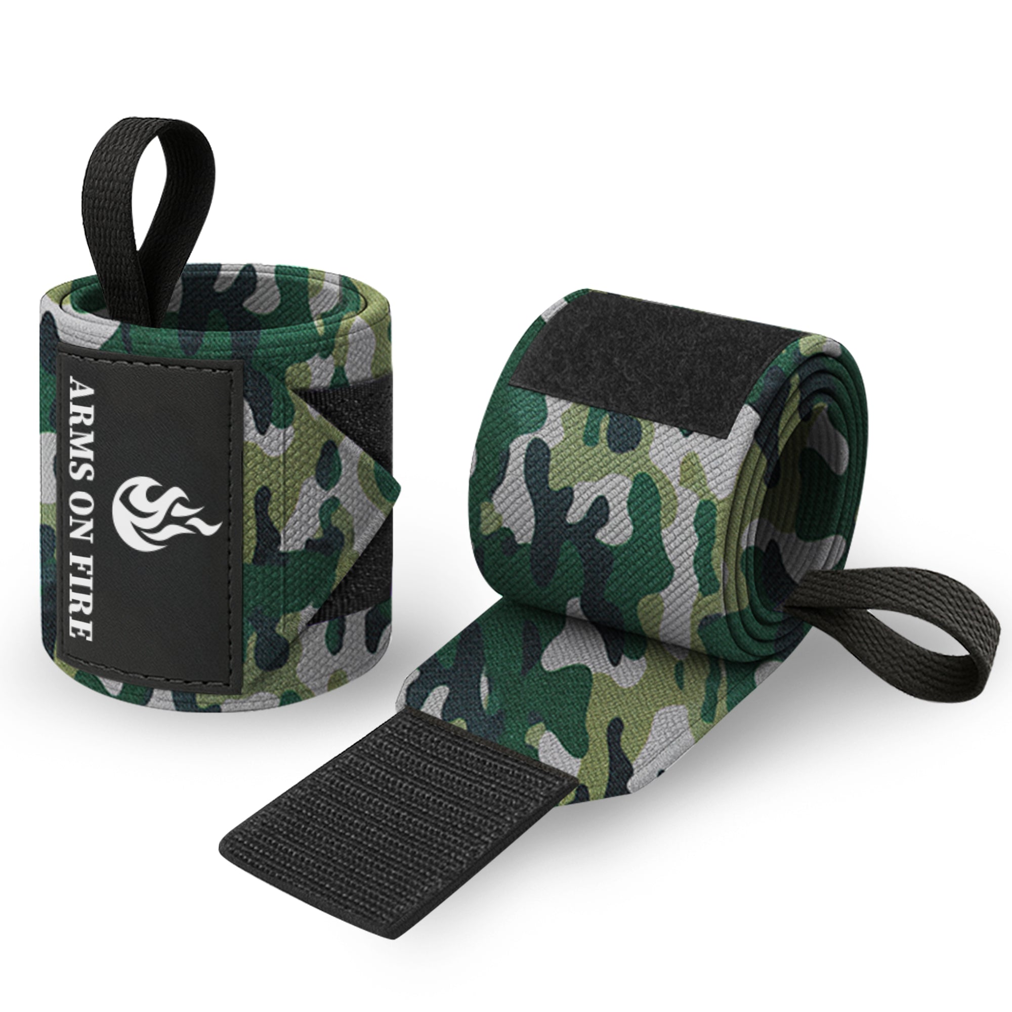 Wrist Wraps – Arms on Fire – Camo – 12 - image 1