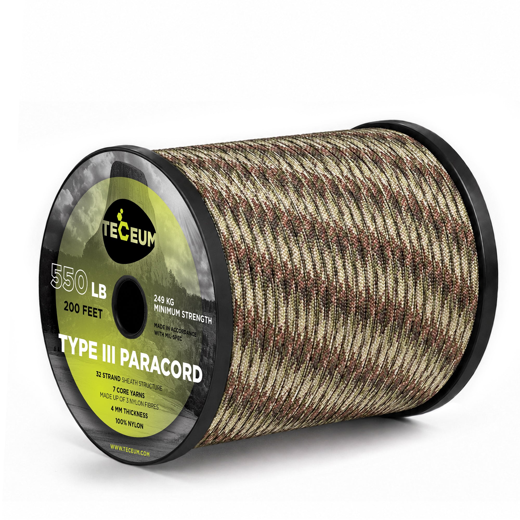 Paracord III 550 Camo – 200 ft - image 1