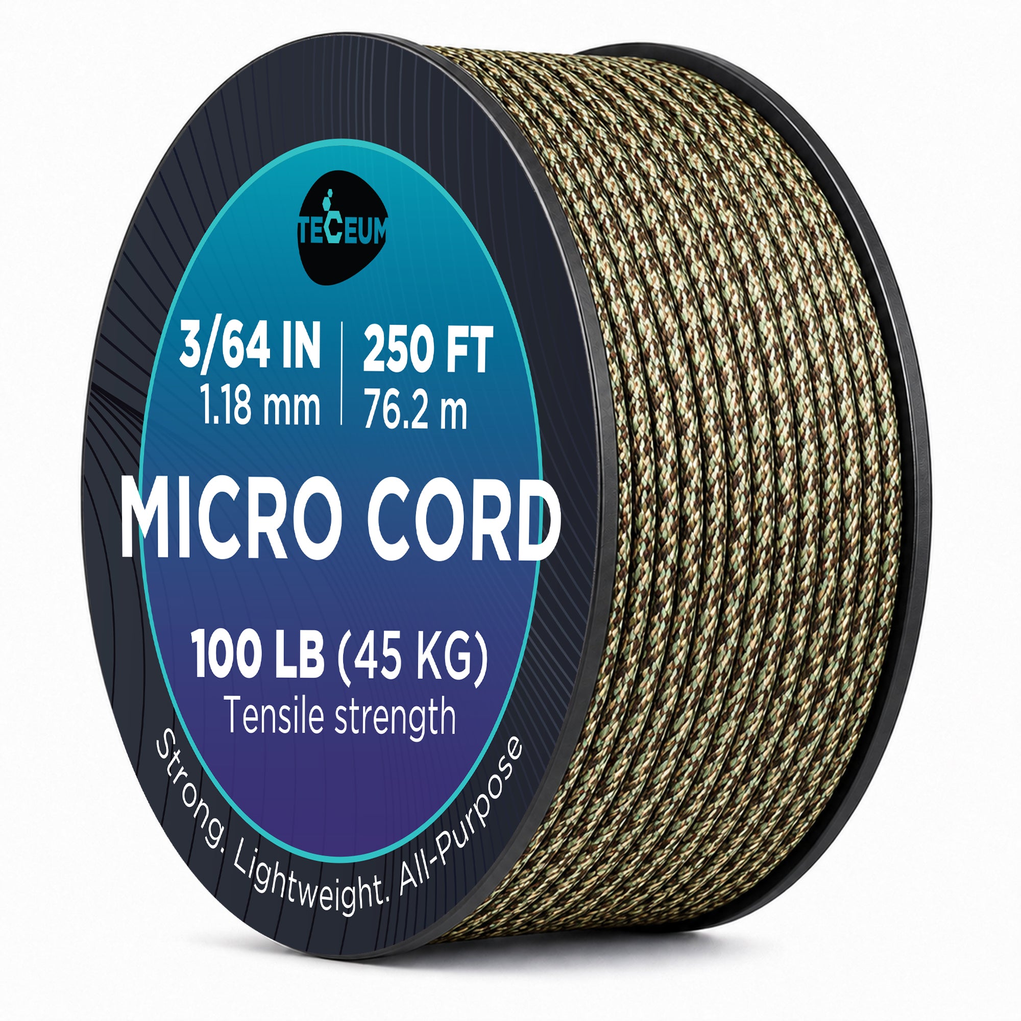 Micro Paracord – Camo – 250 ft - image 1