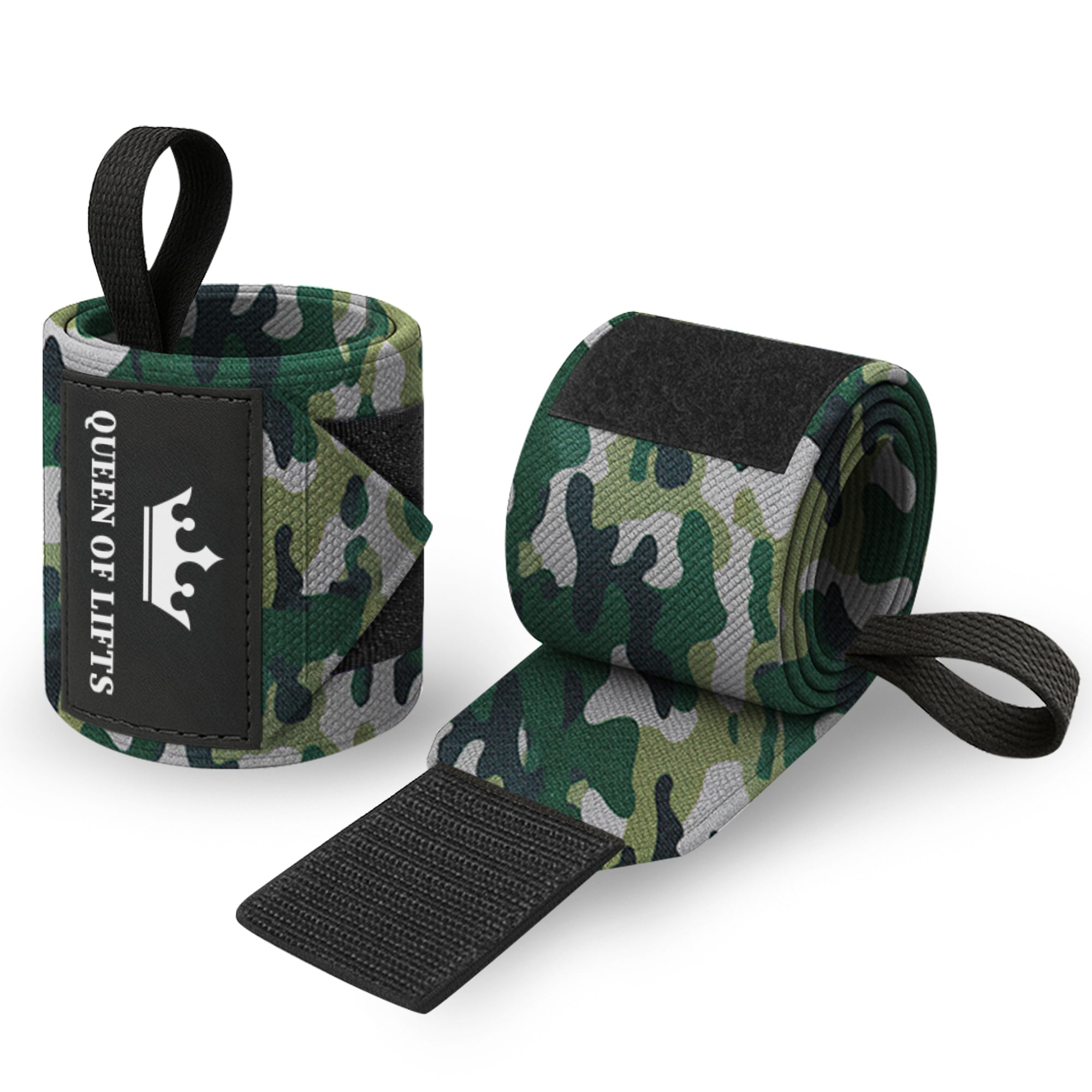 Wrist Wraps – Queen of Lifts – Camo – 12 - image 1