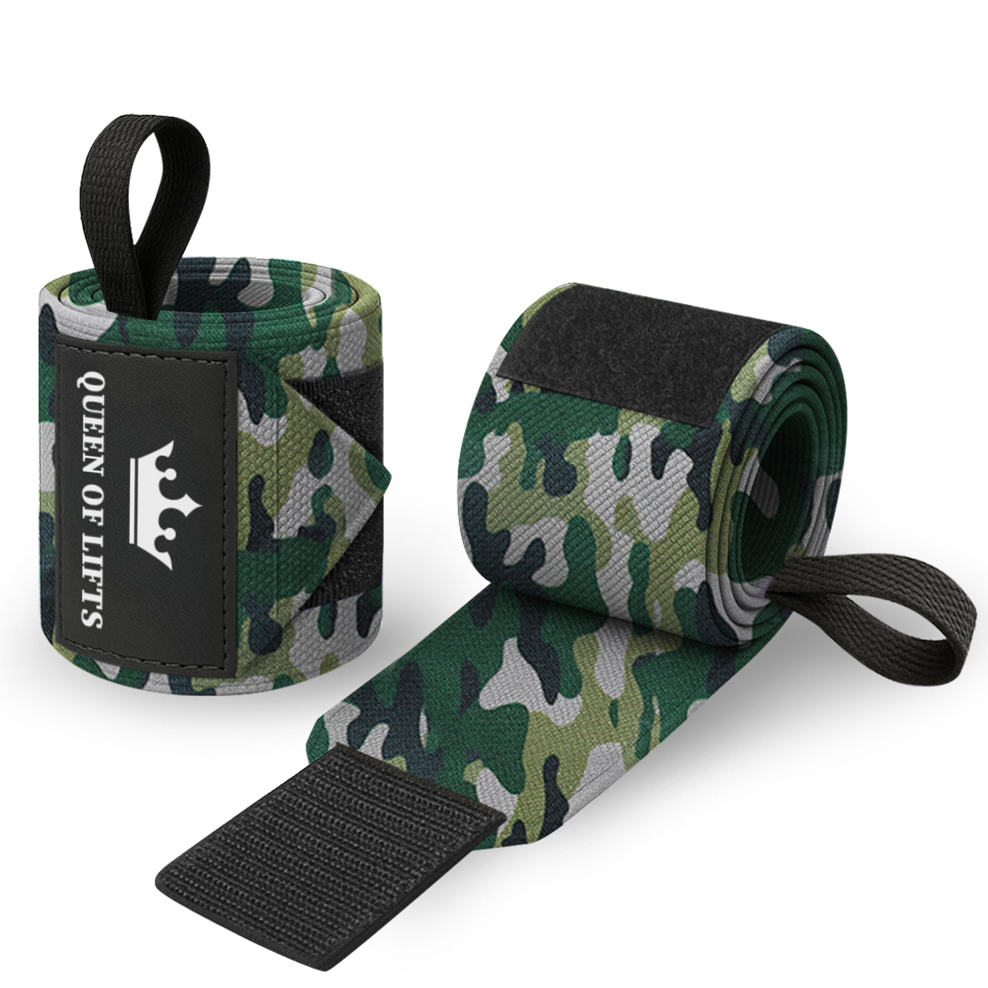 Wrist Wraps – Queen of Lifts – Camo – 18 - image 1