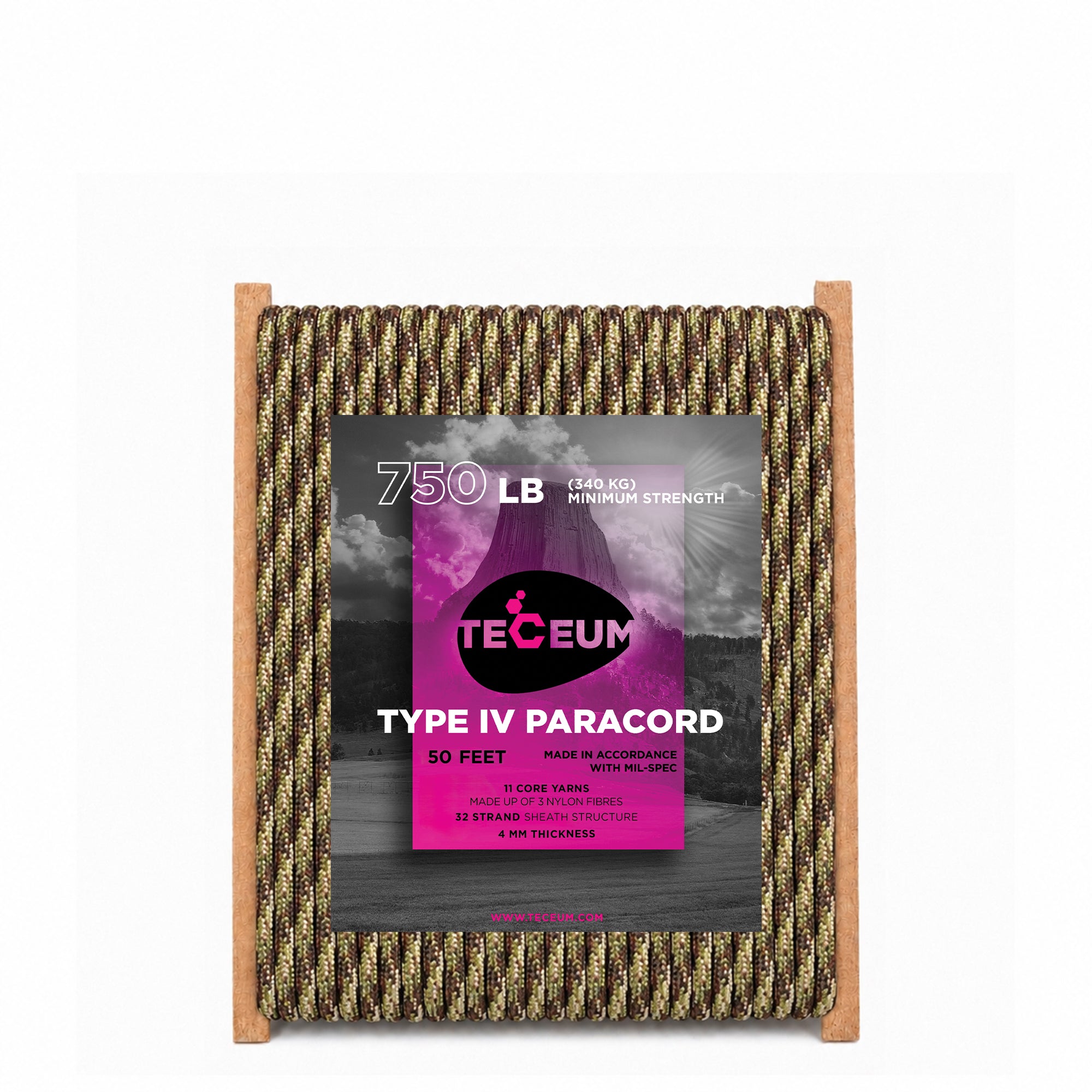 Paracord IV 750 Camo – 50 ft - image 1