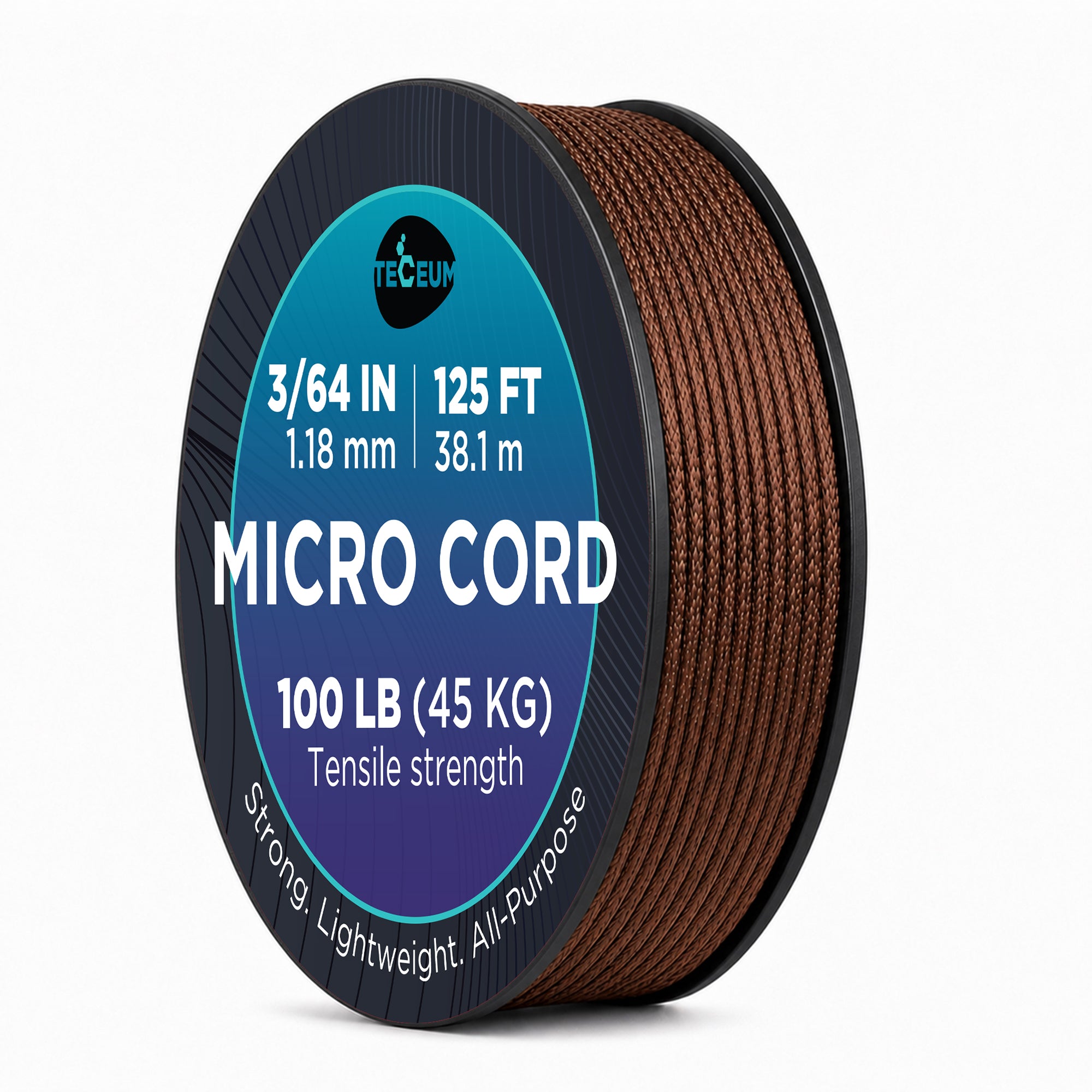 Micro Paracord – Copper Brown (prev Neon Orange) – 125 ft - image 1