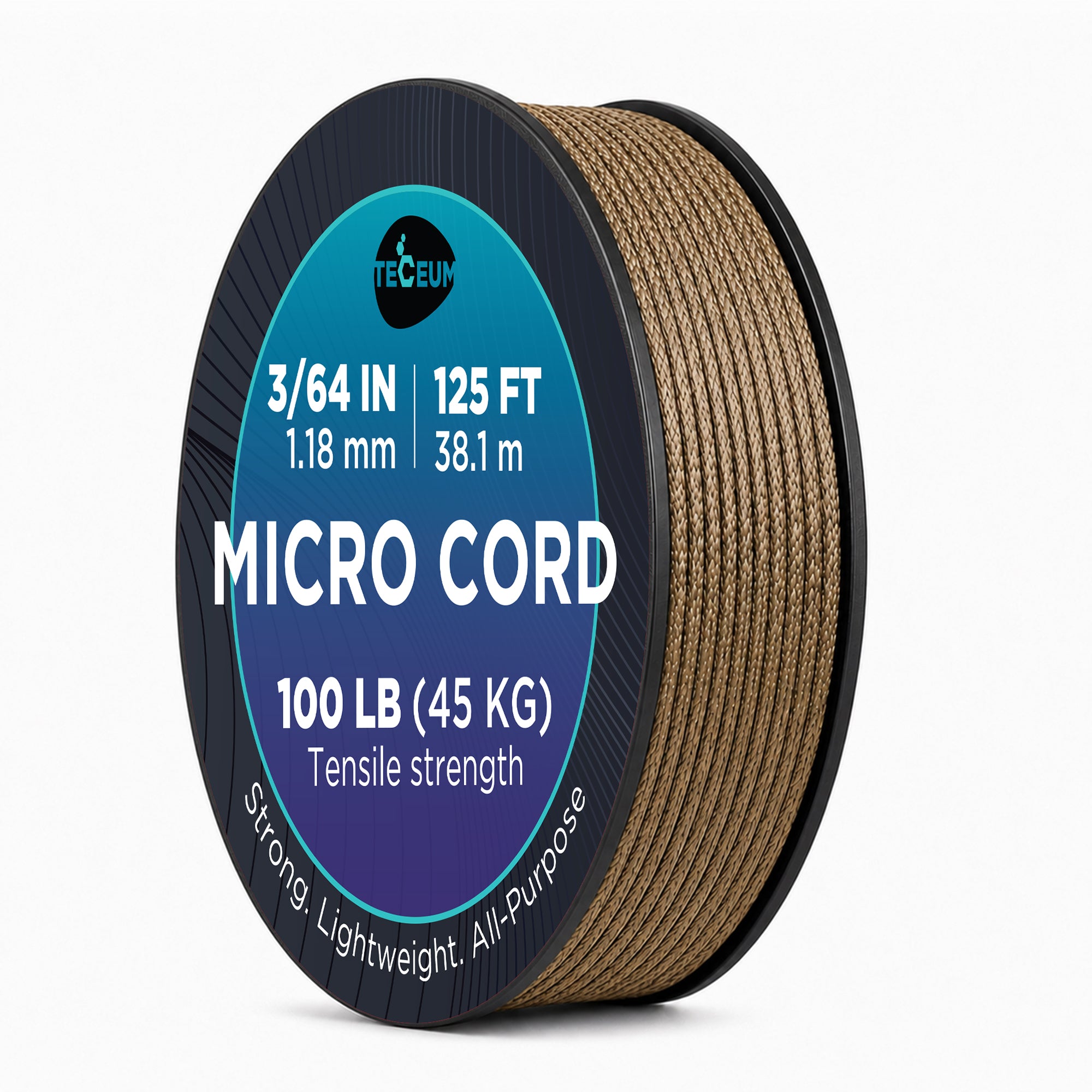 Micro Paracord – Coyote Brown – 125 ft - image 1