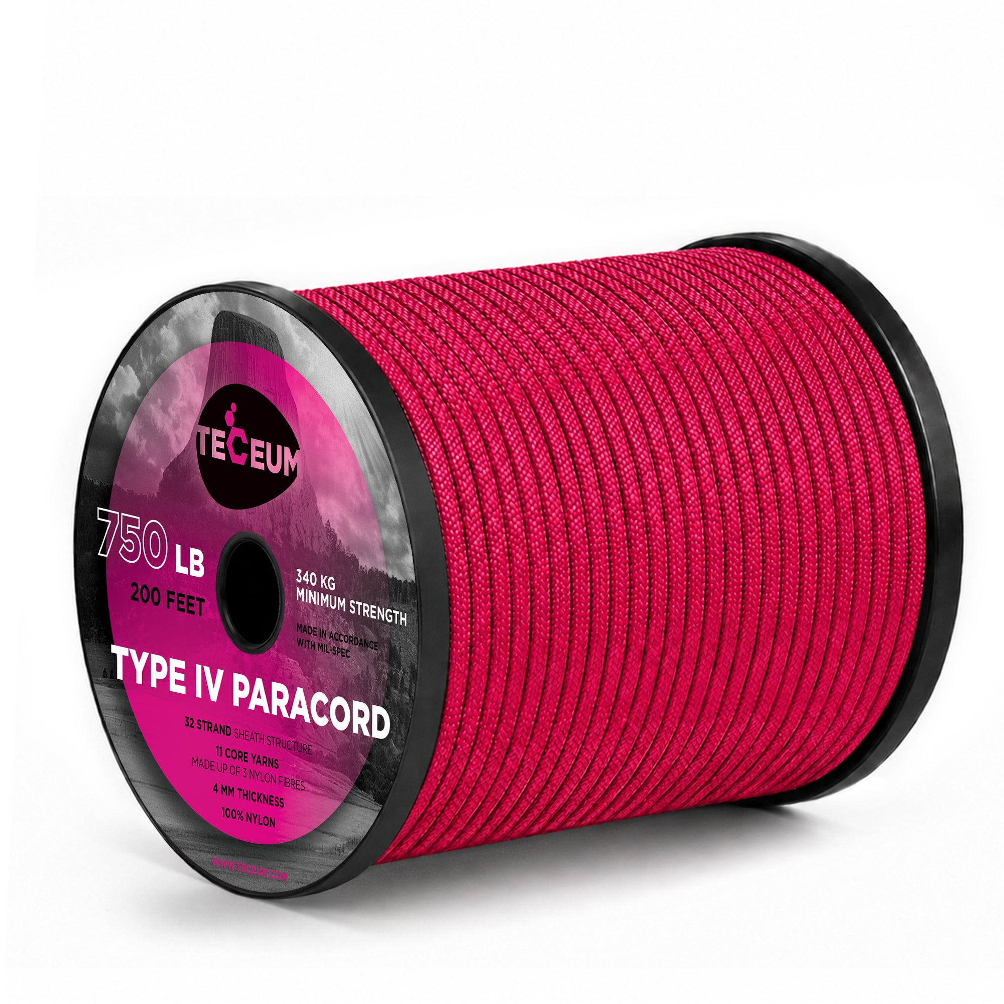 Paracord IV 750 Crimson – 200 ft - image 1