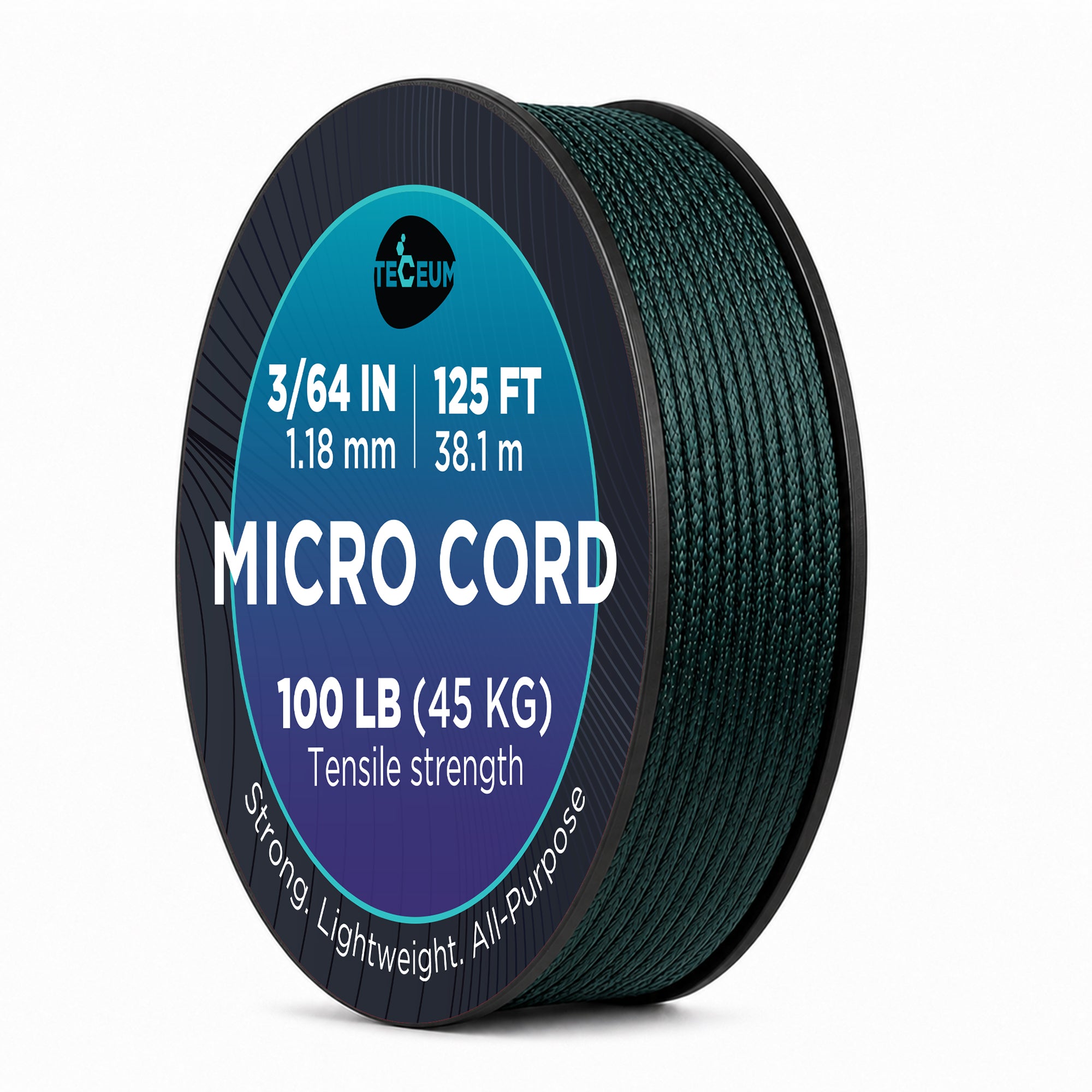 Micro Paracord – Dark Emerald Green – 125 ft - image 1
