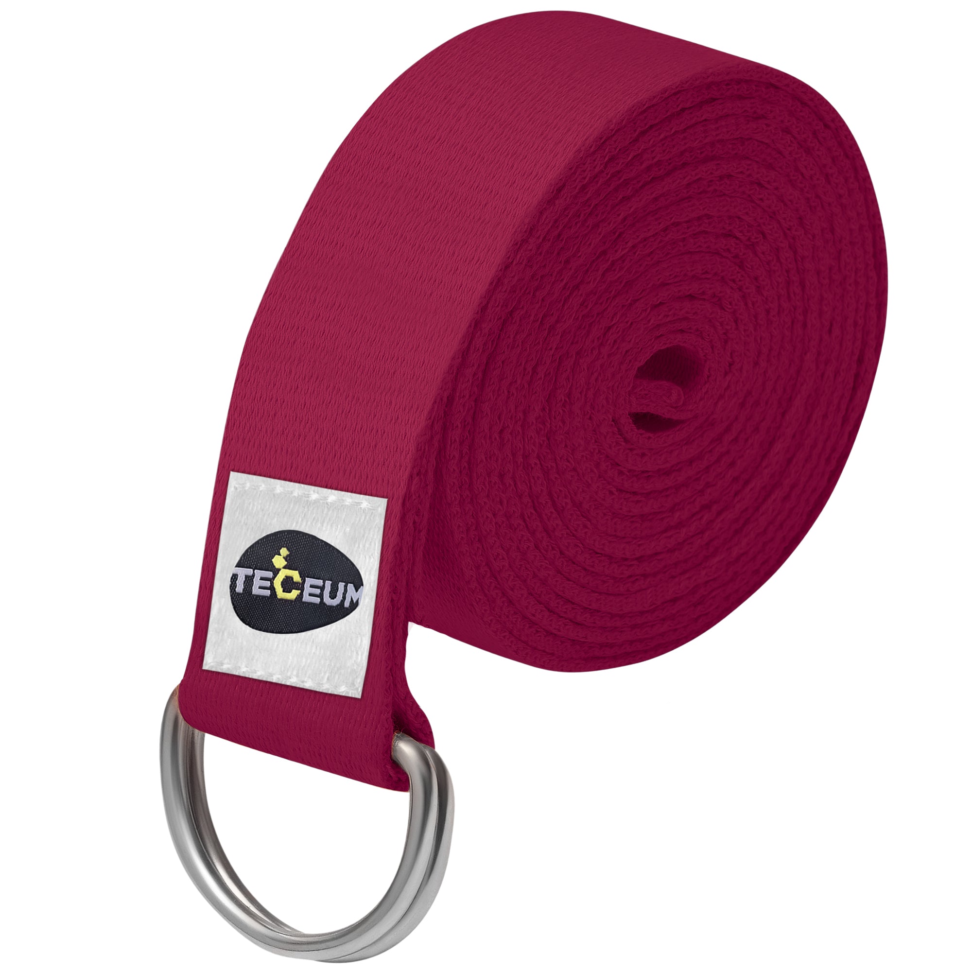 Yoga Straps – Polycotton – Deep Raspberry – 10 ft - image 1