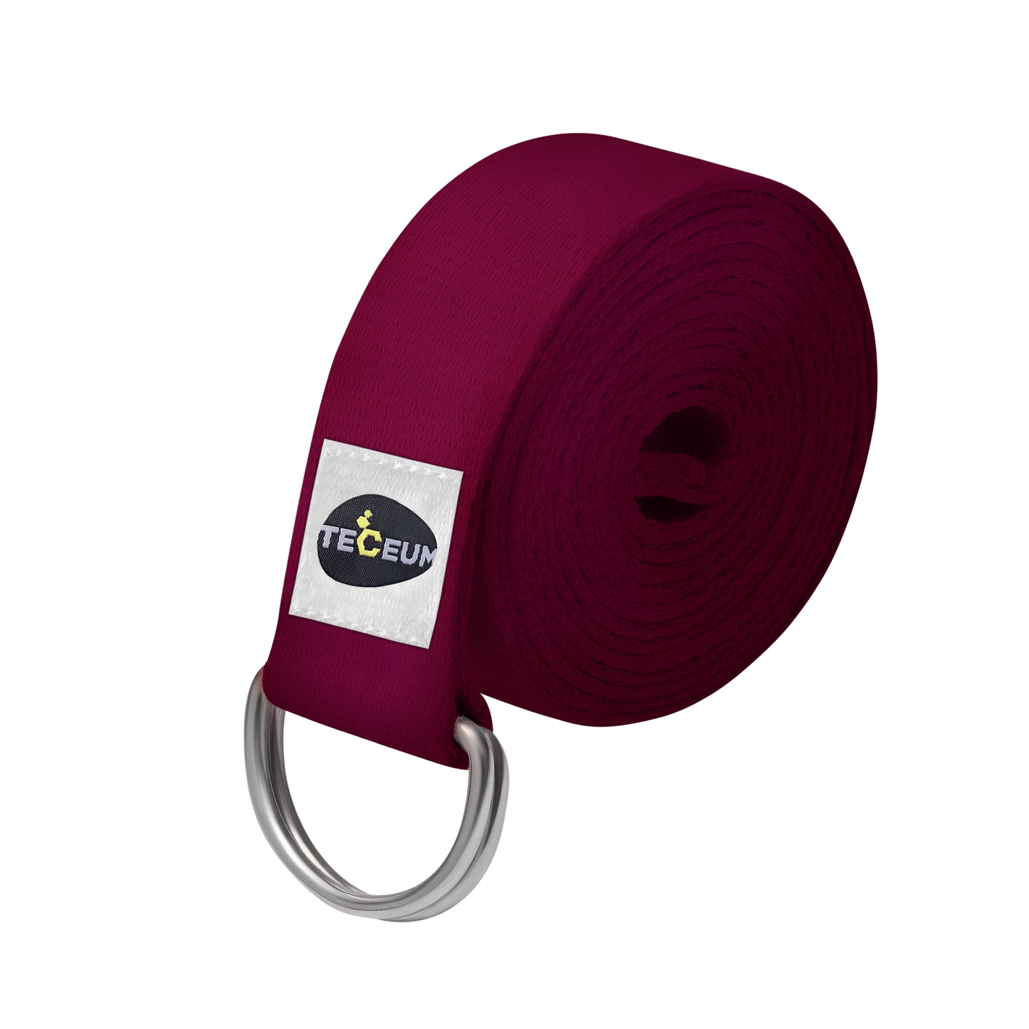 Yoga Straps – Polycotton – Deep Raspberry – 6 ft - image 1