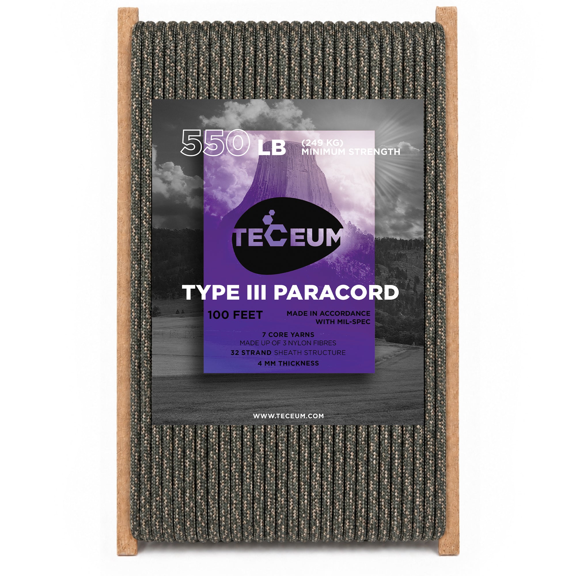 Paracord III 550 Digi Camo – 100 ft - image 1