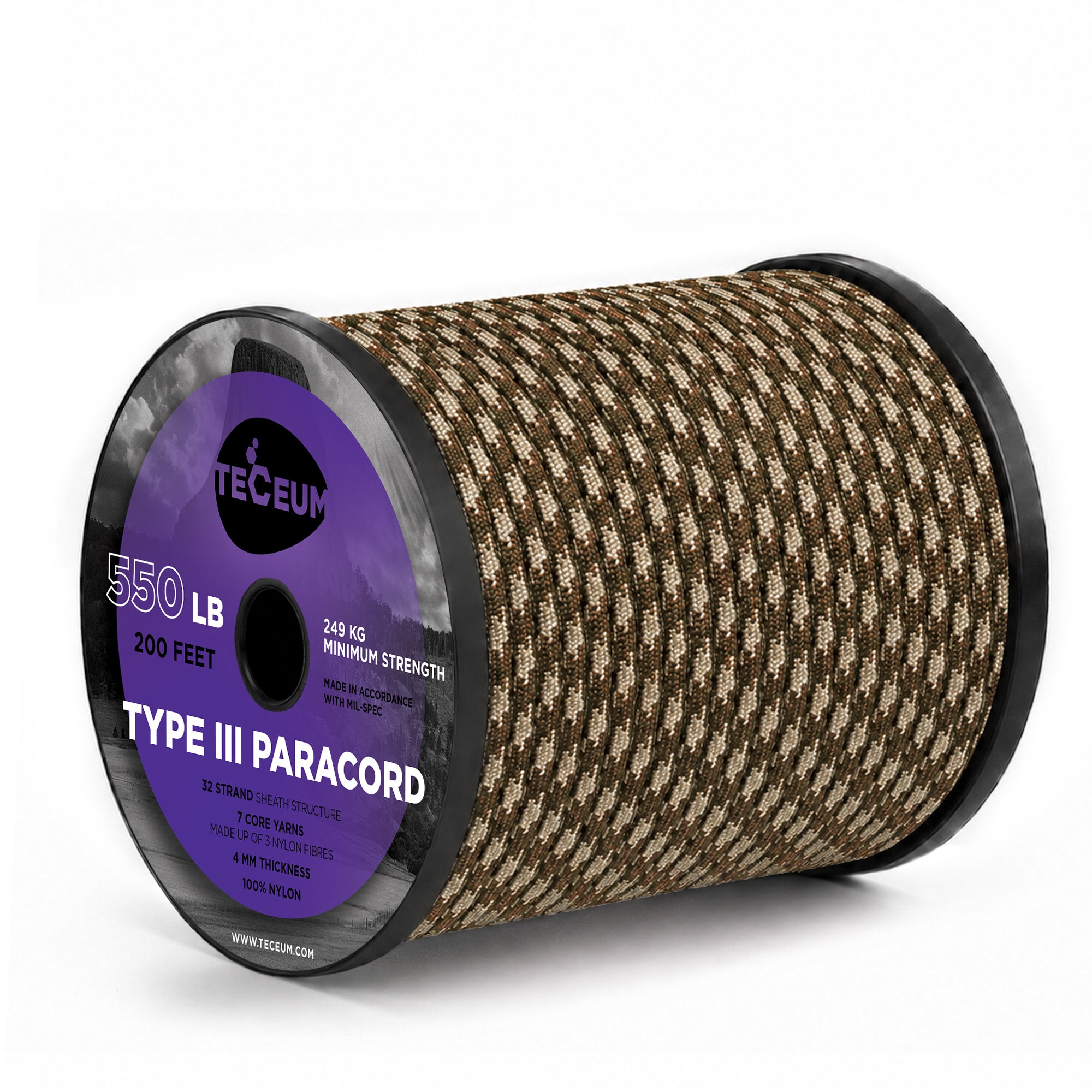 Paracord III 550 Fall Camo – 200 ft - image 1