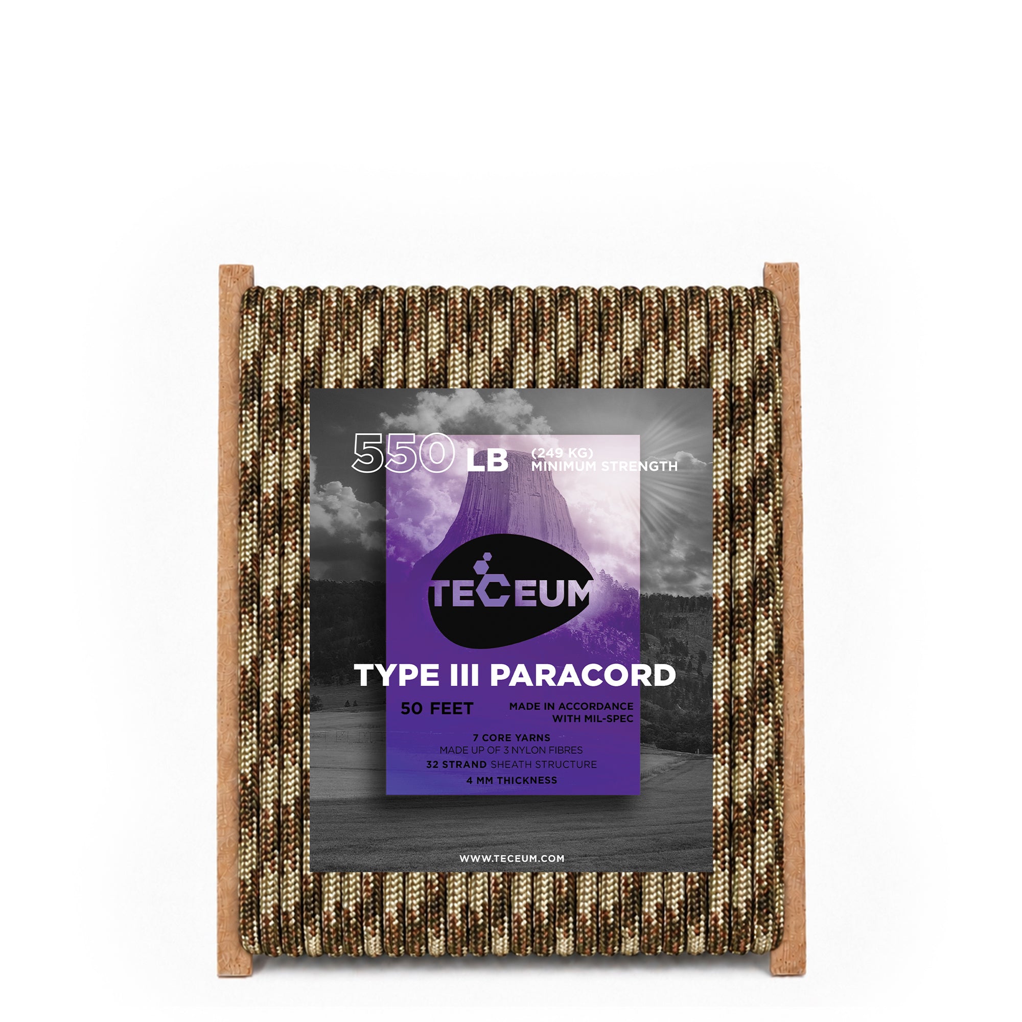 Paracord III 550 Fall Camo – 50 ft - image 1