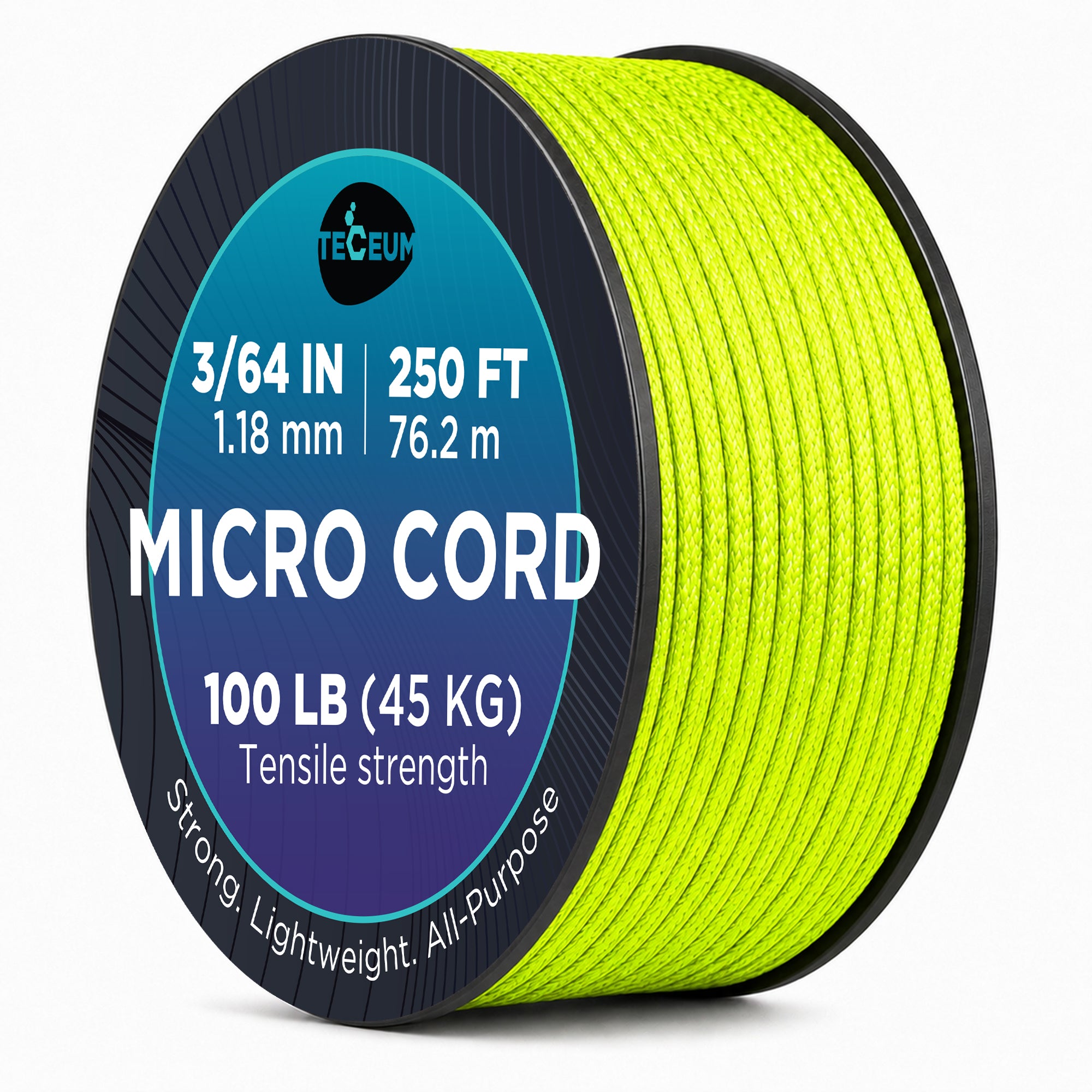 Micro Paracord – Fluo Green – 250 ft - image 1