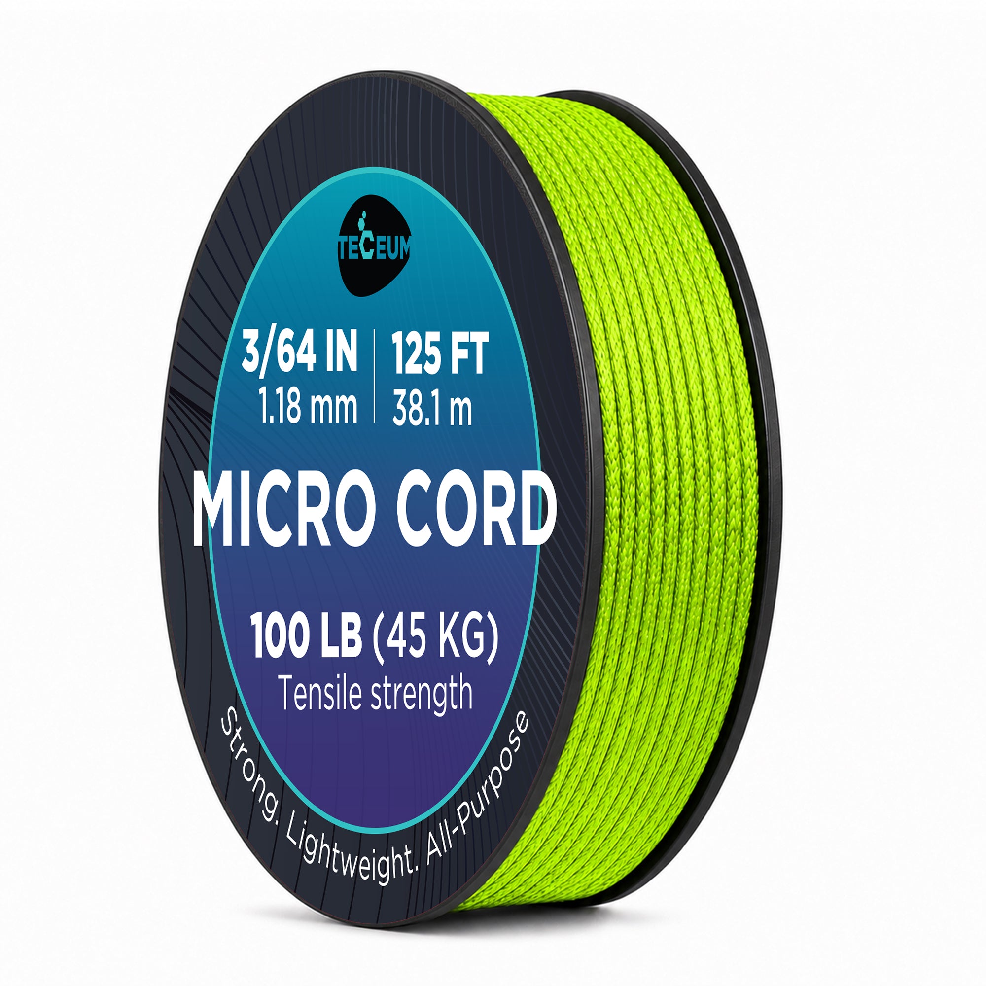 Micro Paracord – Fluo Green (prev Neon Green) – 125 ft - image 1