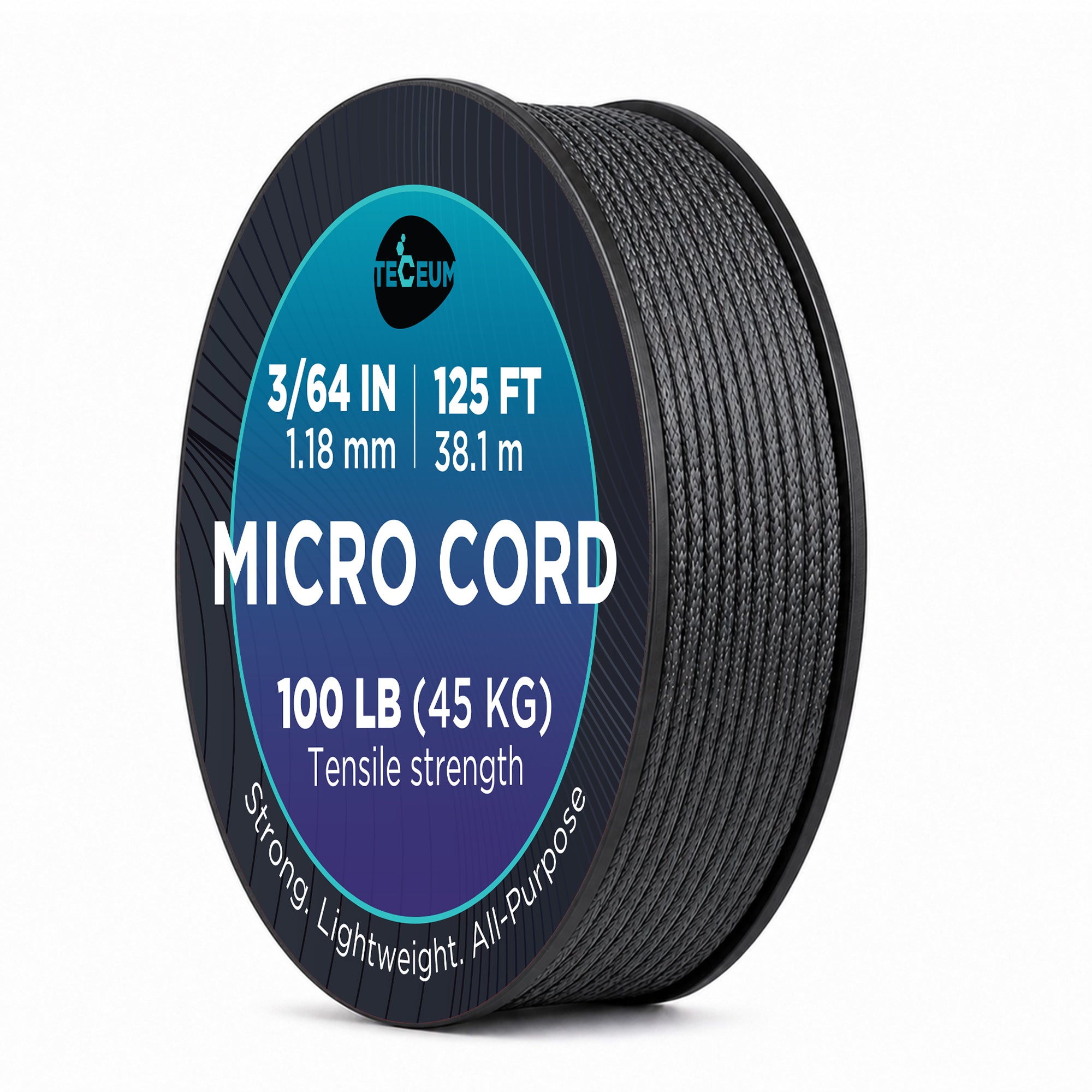 Micro Paracord – Graphite Gray – 125 ft - image 1
