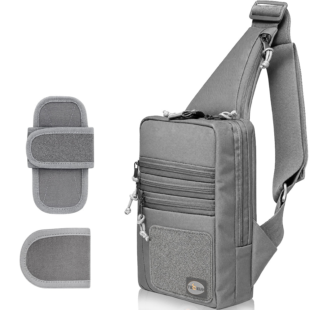 Tactical Bag with Patch - Gray - image 1