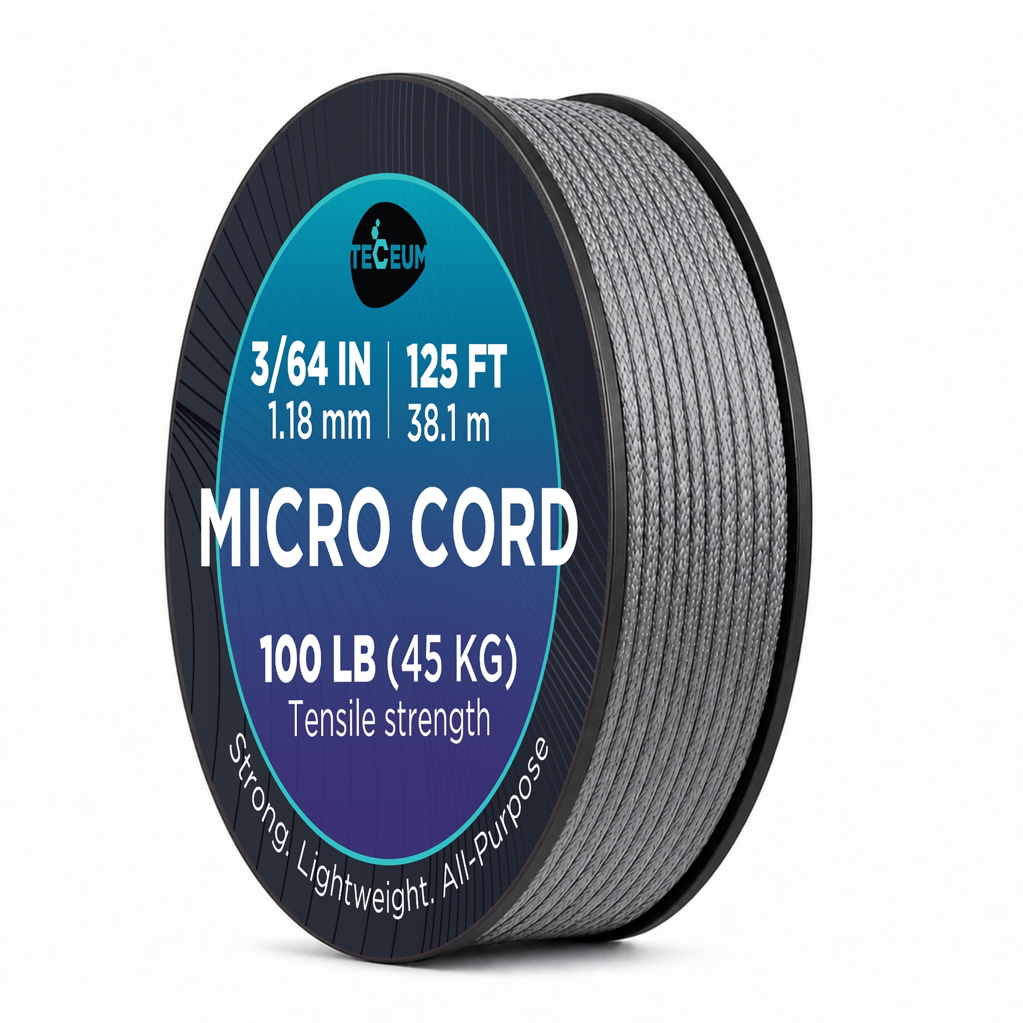Micro Paracord – Gray – 125 ft - image 1