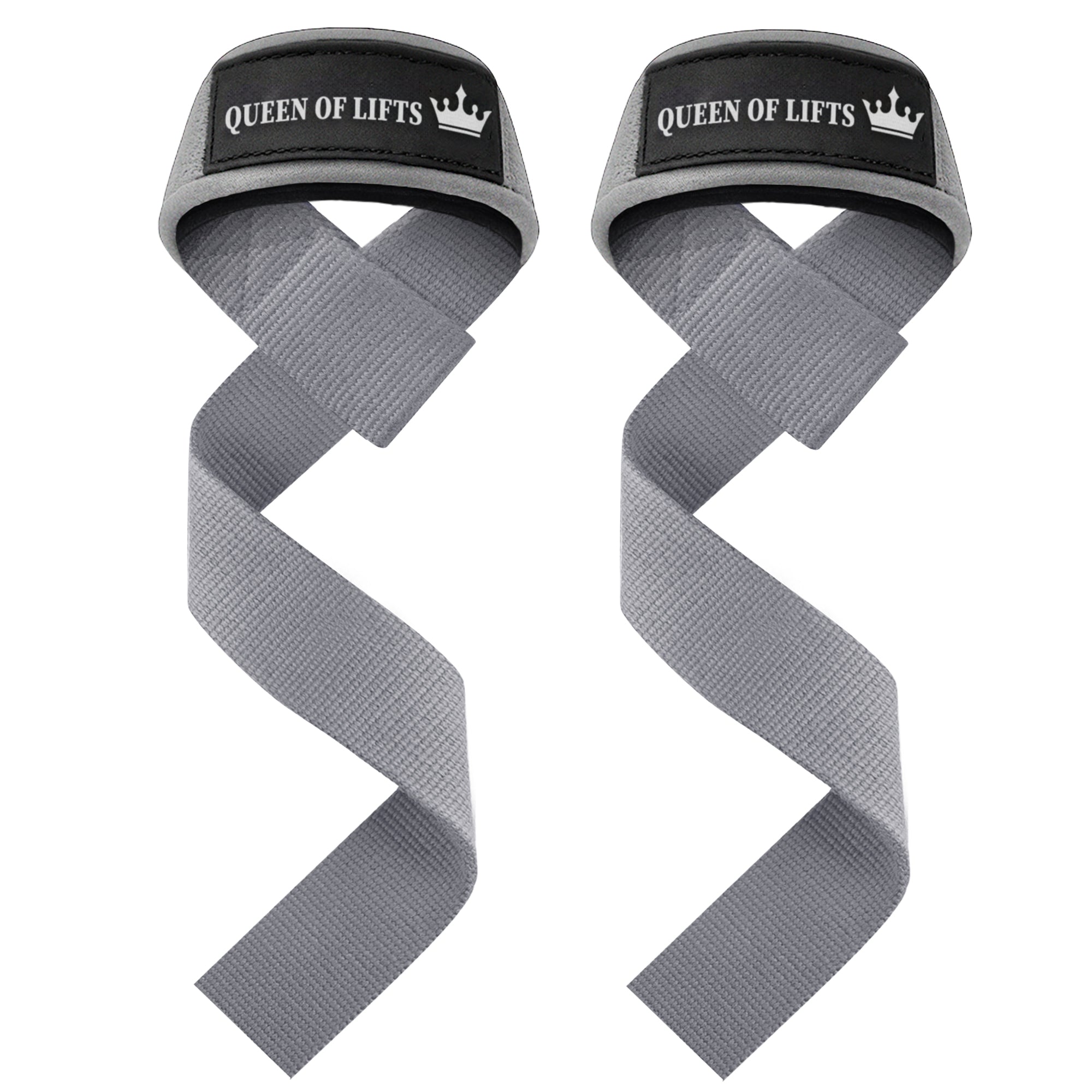 Wrist Straps – Queen of Lifts – Gray - image 1