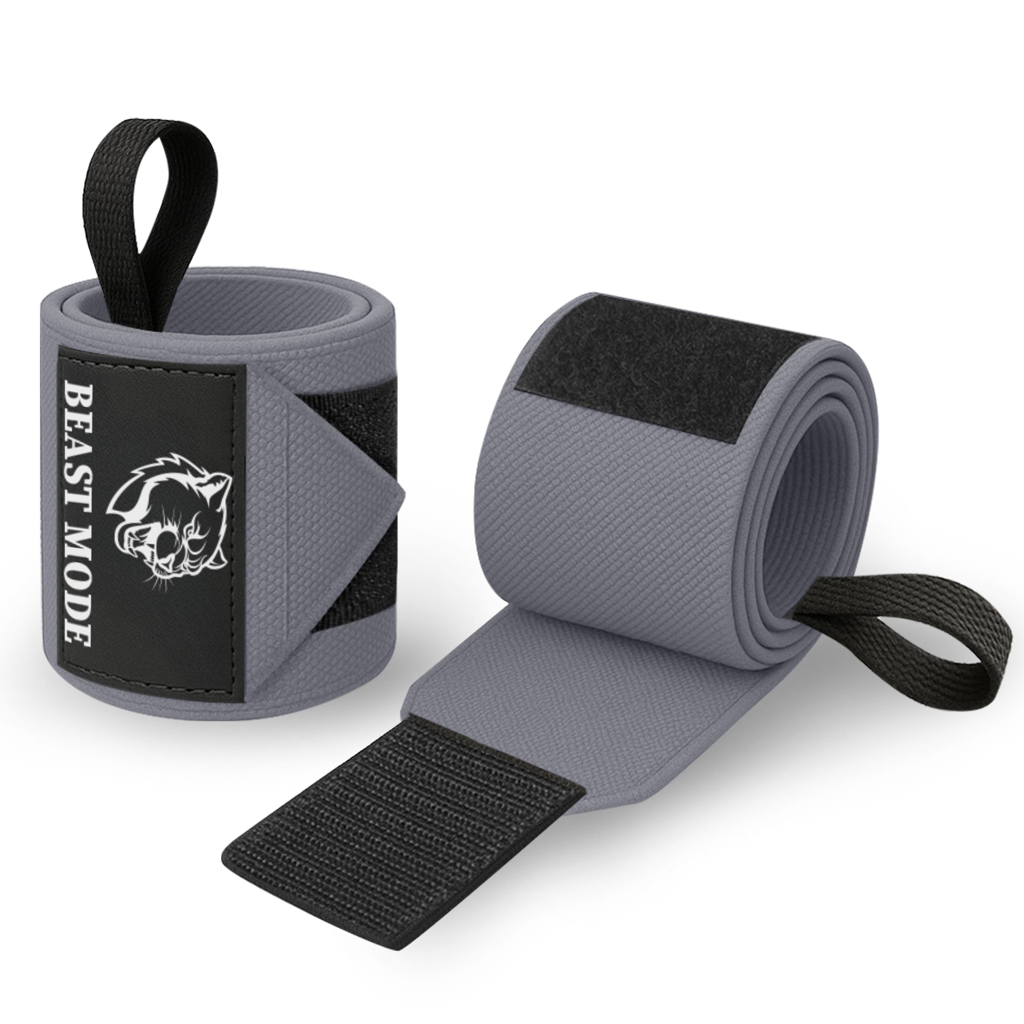 Wrist Wraps – Beast Mode – Gray – 12 - image 1