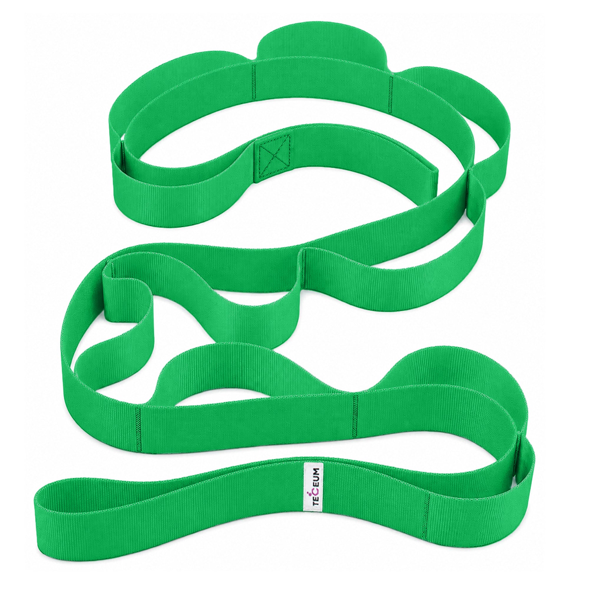 PT Stretching Loop Straps – Polycotton – Green – 1.5” - image 1