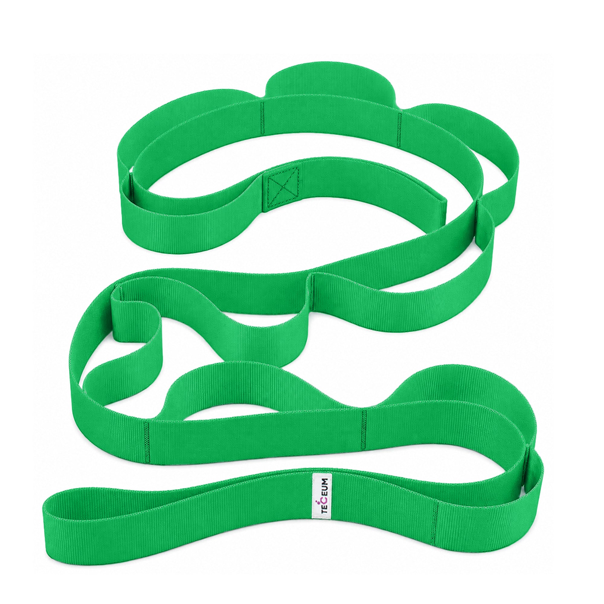PT Stretching Loop Straps – Polycotton – Green – 1” - image 1
