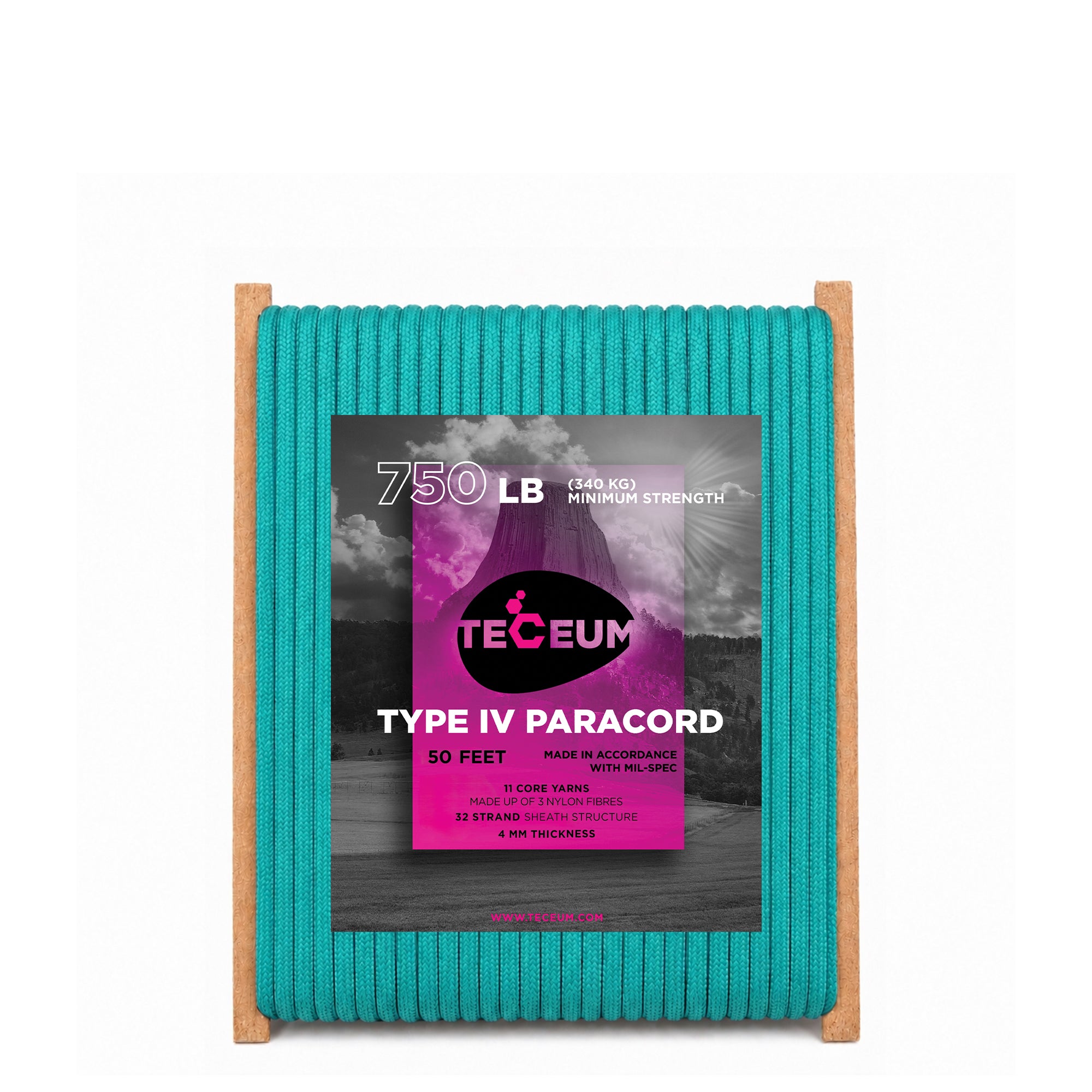 Paracord IV 750 Green Wave – 50 ft - image 1