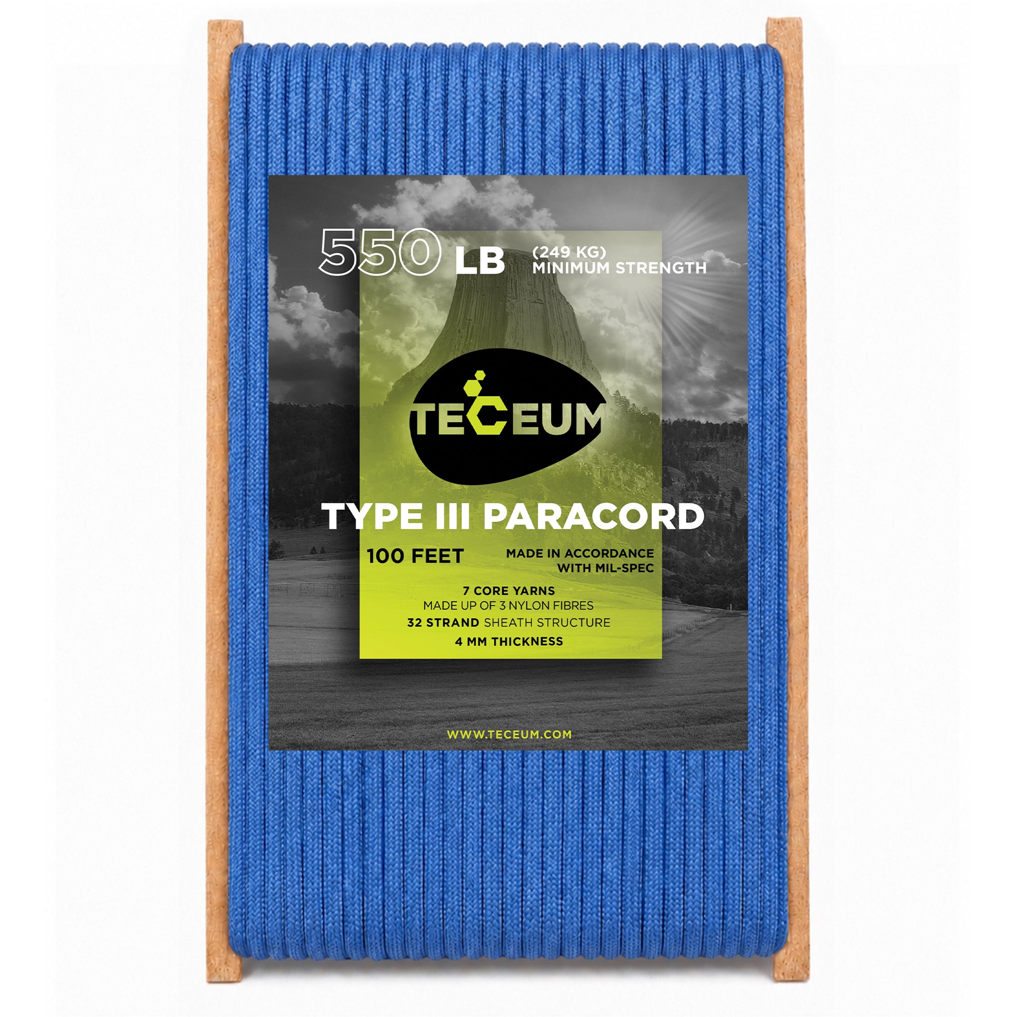 Paracord III 550 Icy Lake – 100 ft - image 1