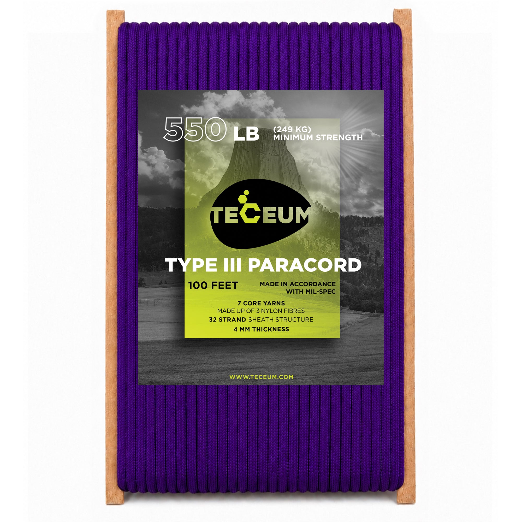 Paracord III 550 Indigo – 100 ft - image 1