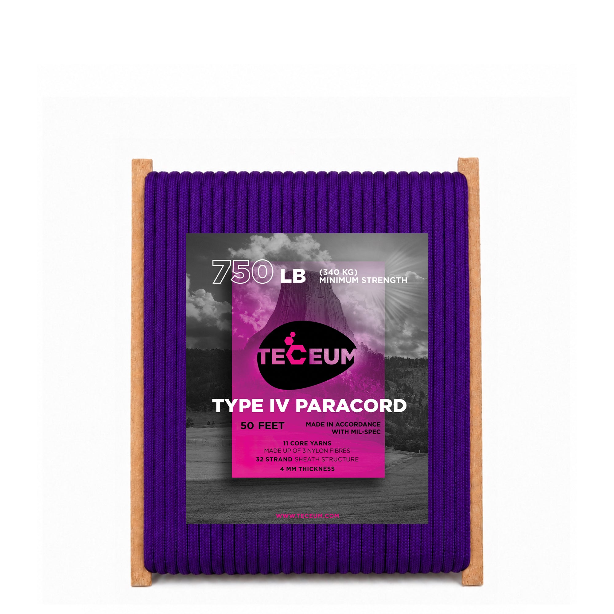 Paracord IV 750 Indigo – 50 ft - image 1