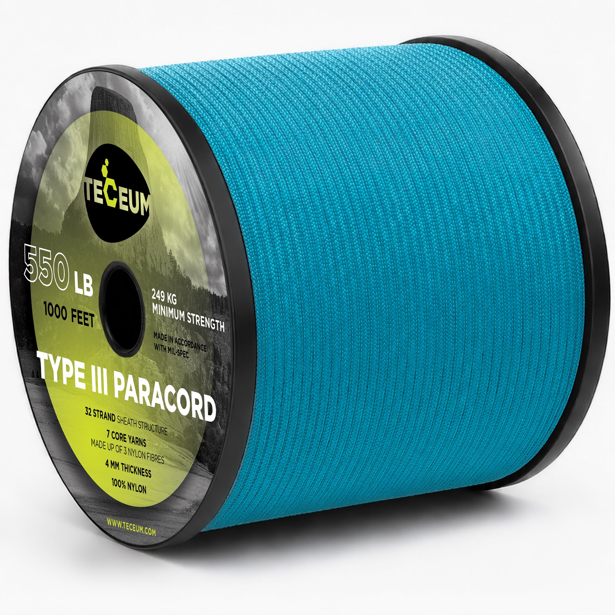 Paracord III 550 Ice Mint – 1000 ft - image 1