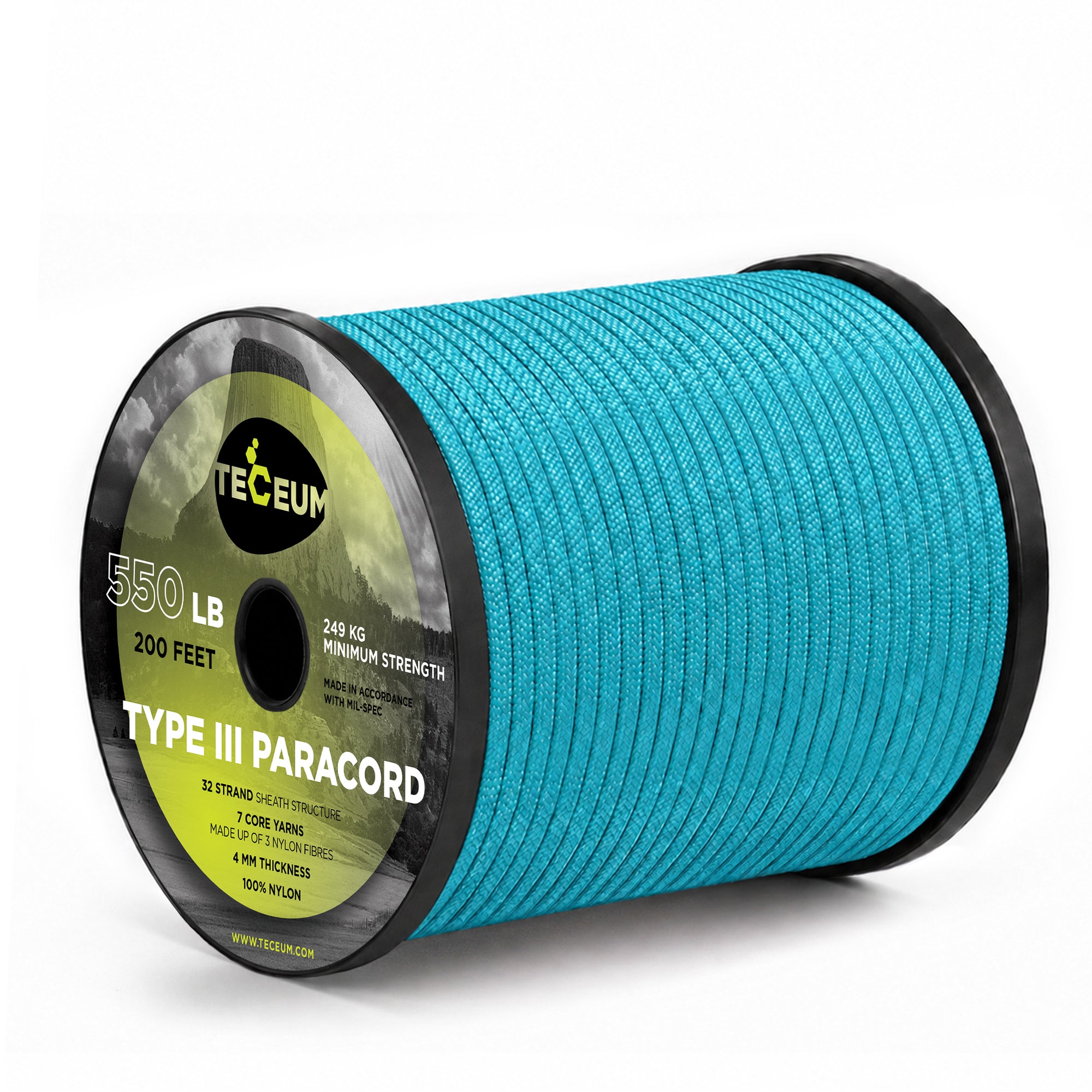 Paracord III 550 Ice Mint – 200 ft - image 1