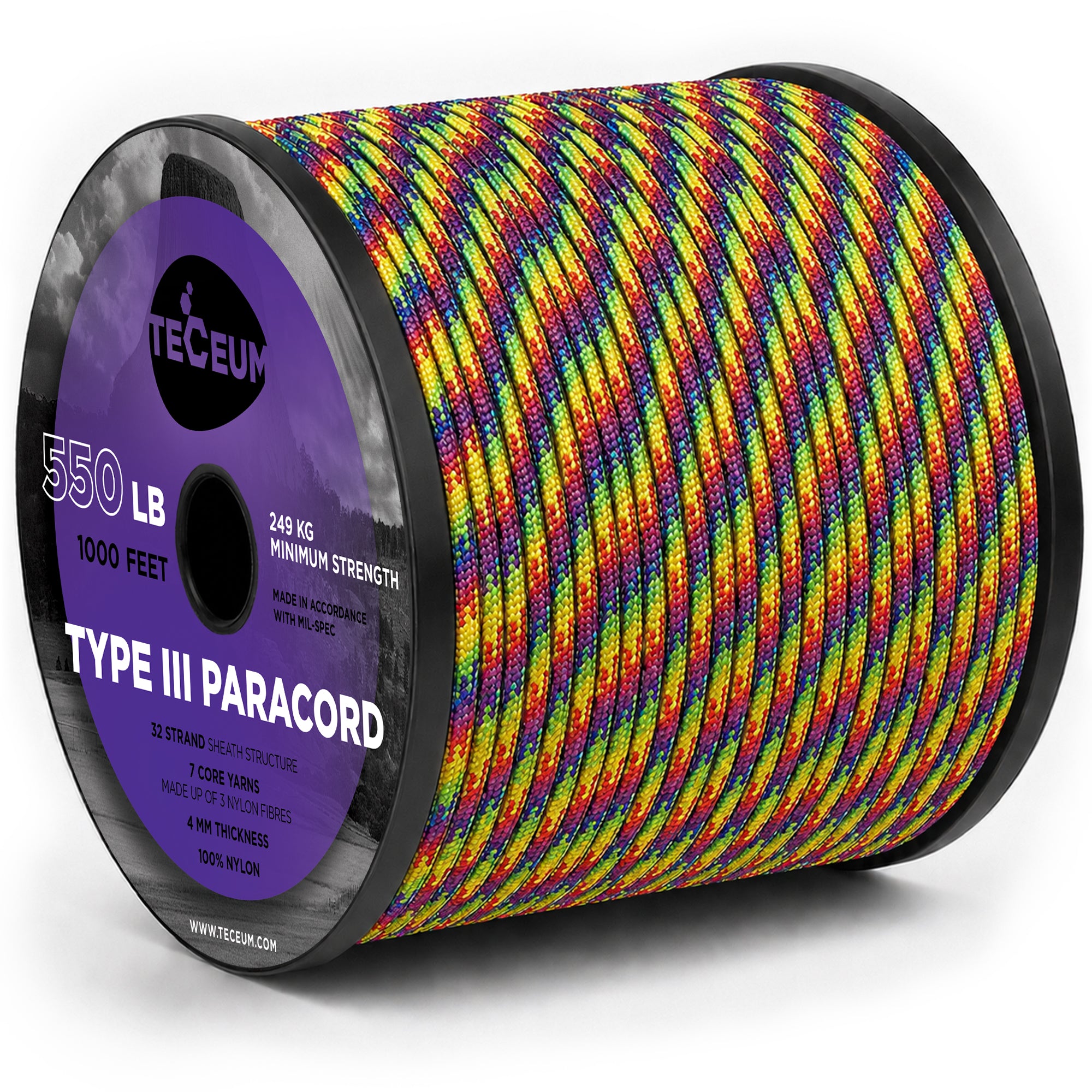Paracord III 550 Kaleidoscope – 1000 ft - image 1