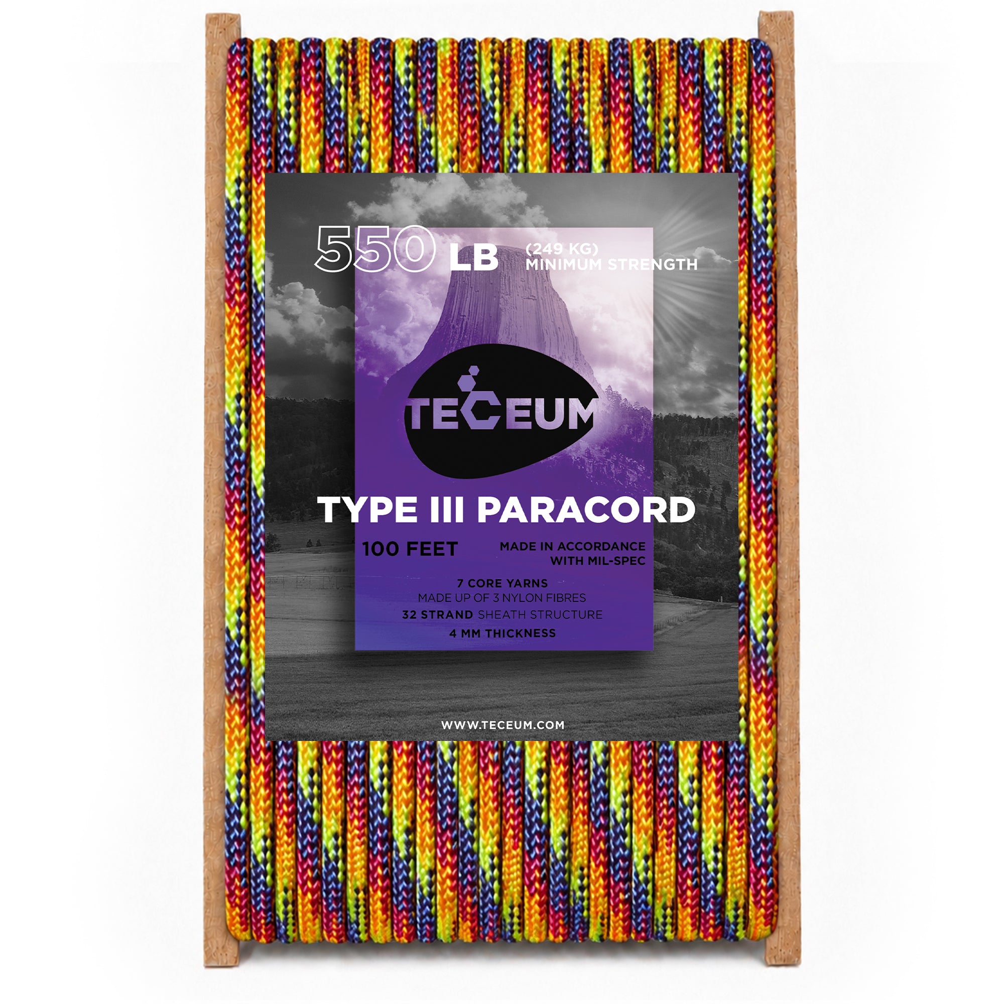 Paracord III 550 Kaleidoscope – 100 ft - image 1