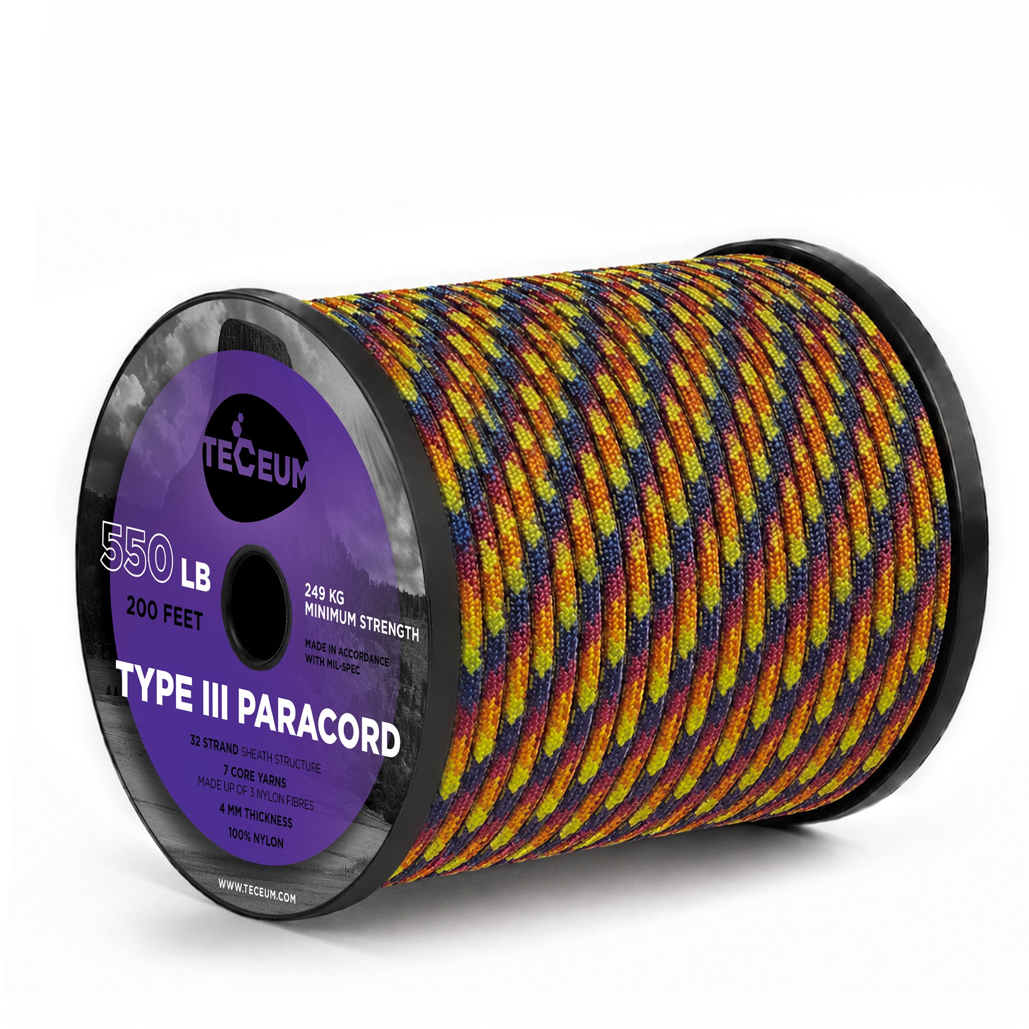 Paracord III 550 Kaleidoscope – 200 ft - image 1