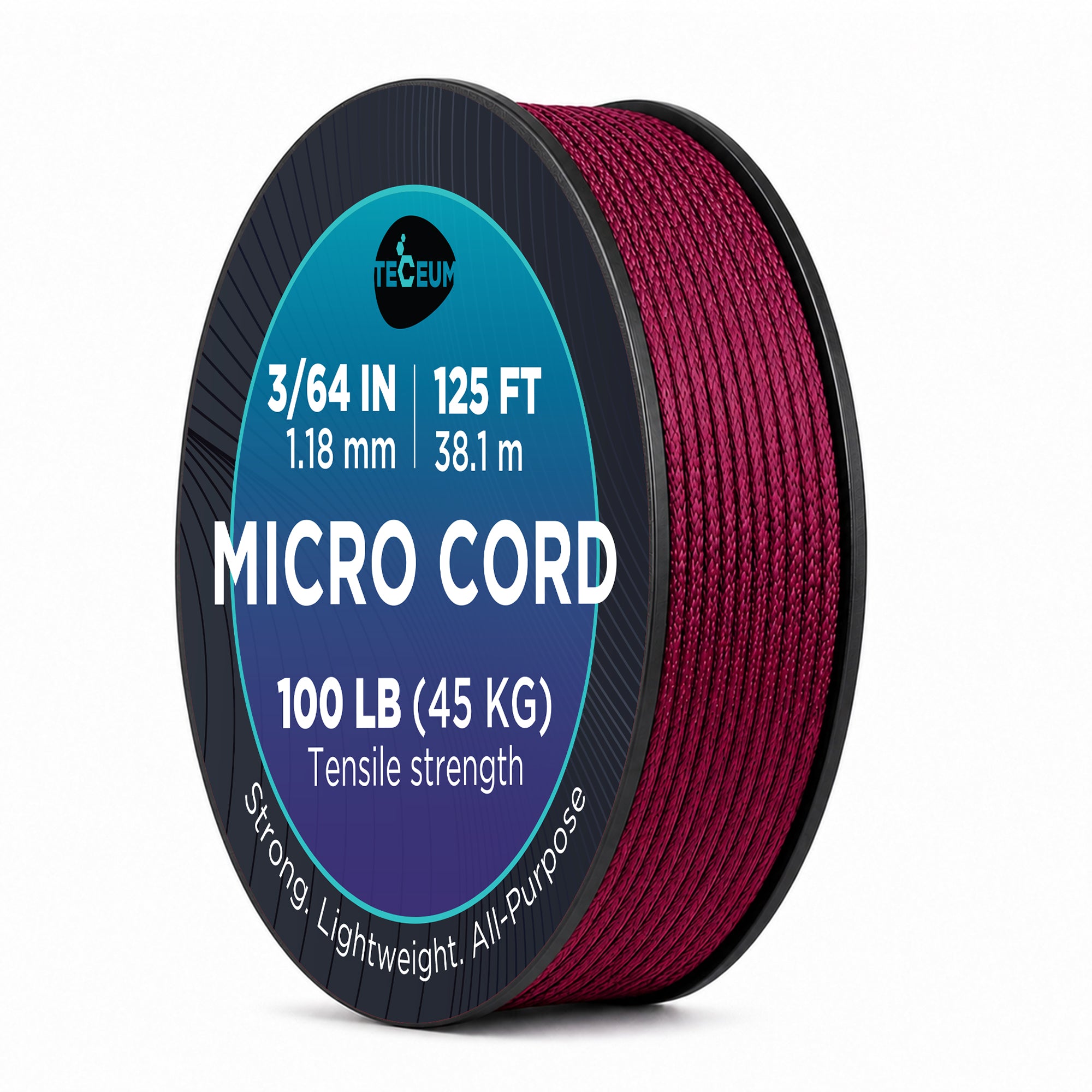 Micro Paracord – Maroon – 125 ft - image 1