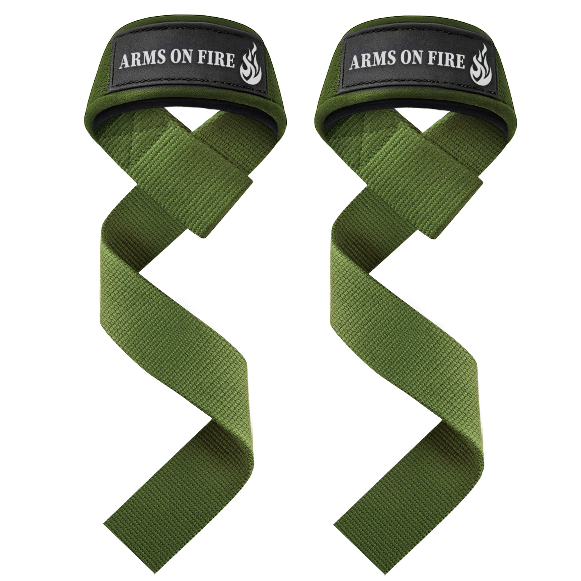 Wrist Straps – Arms on Fire – Military Green - image 1