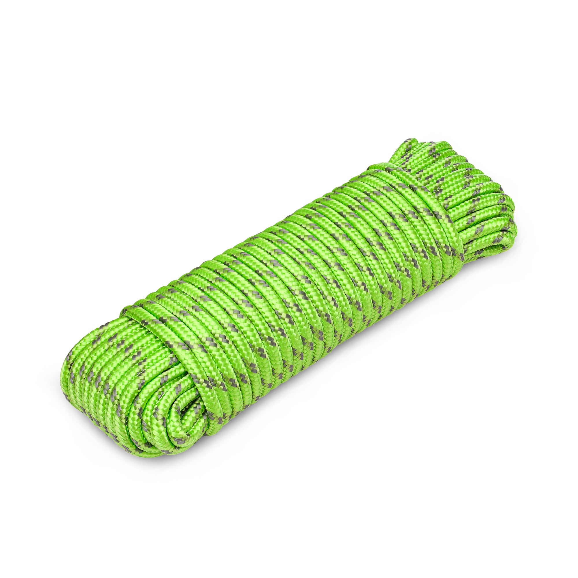 Rope Polypropylene 1/4" 90 ft Green Gray - image 1