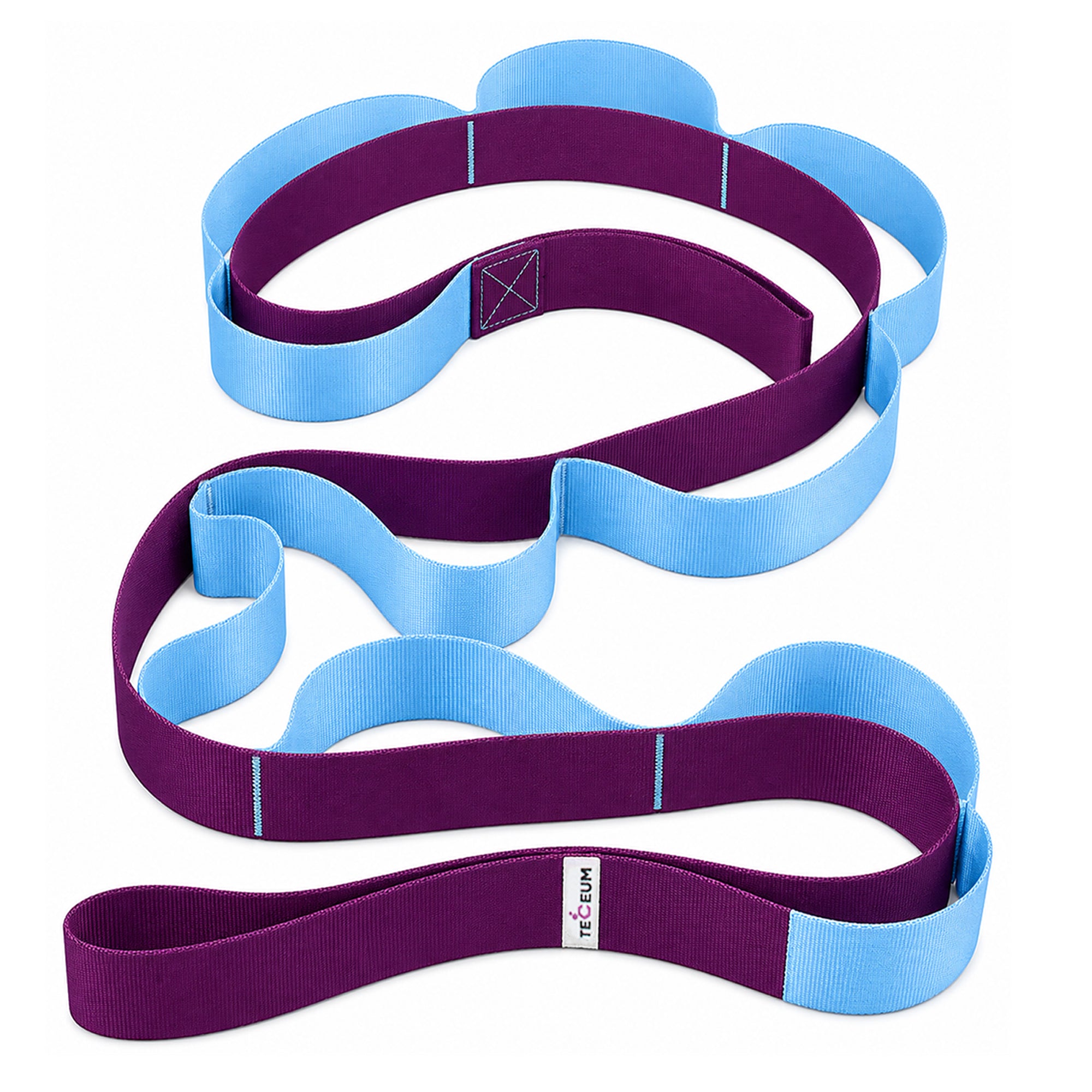PT Stretching Loop Straps – Polycotton – Purple Blue – 1.5” - image 1
