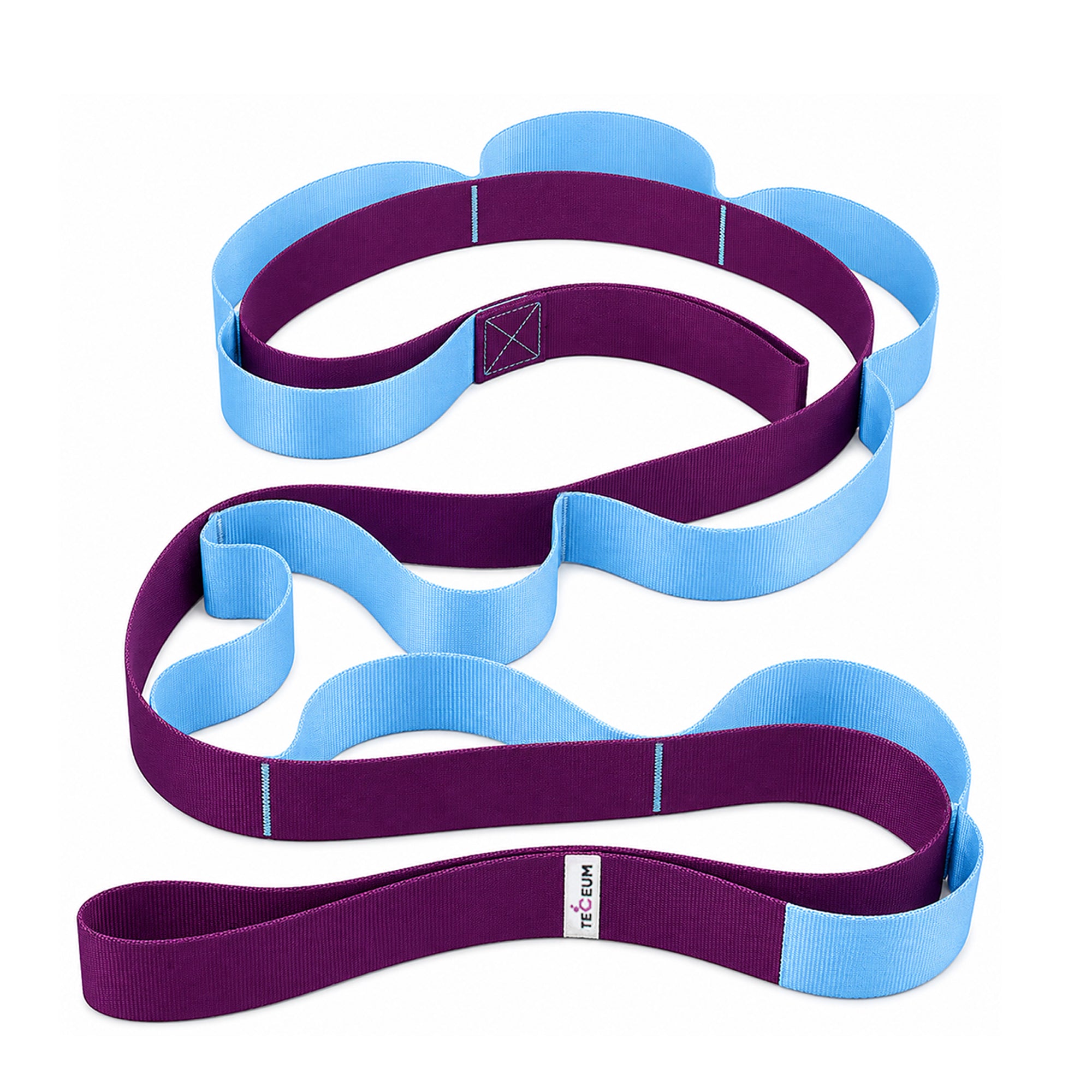 PT Stretching Loop Straps – Polycotton – Purple Blue – 1” - image 1
